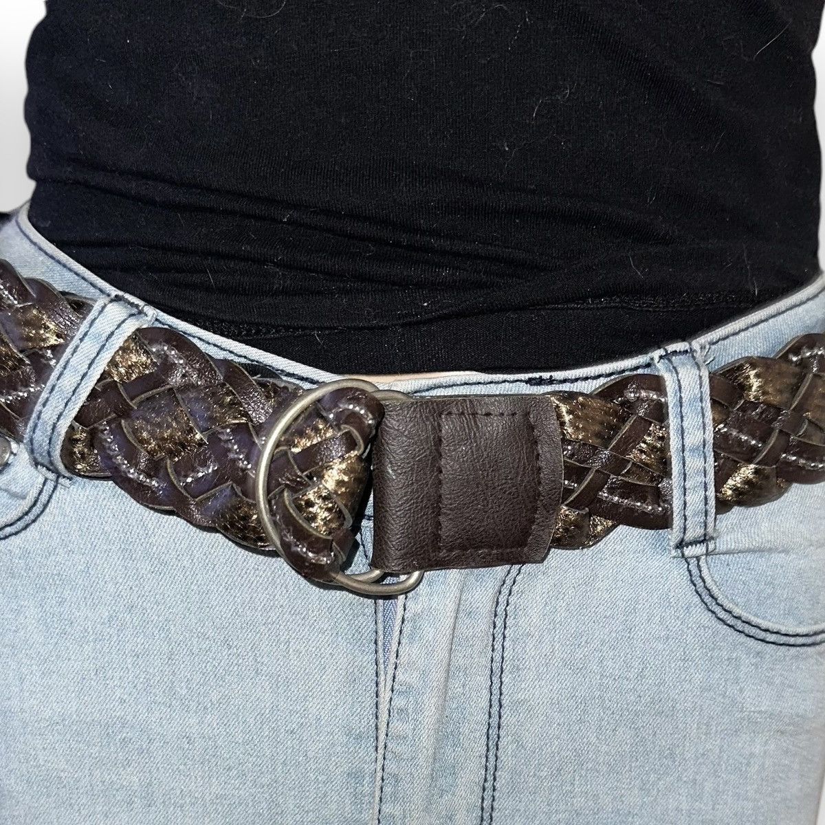 Other Reversible braided leather belt Size ONE SIZE - 1 Thumbnail