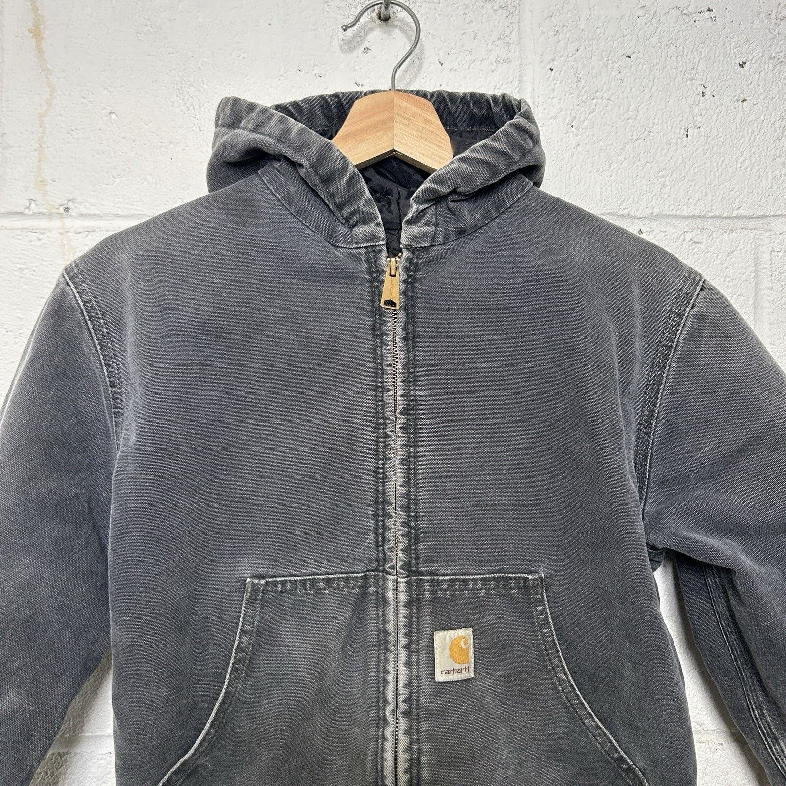 Carhartt Vintage Carhartt Quilted Hooded Active Jacket “Petrol Gray” Size XS / US 0-2 / IT 36-38 - 3 Thumbnail