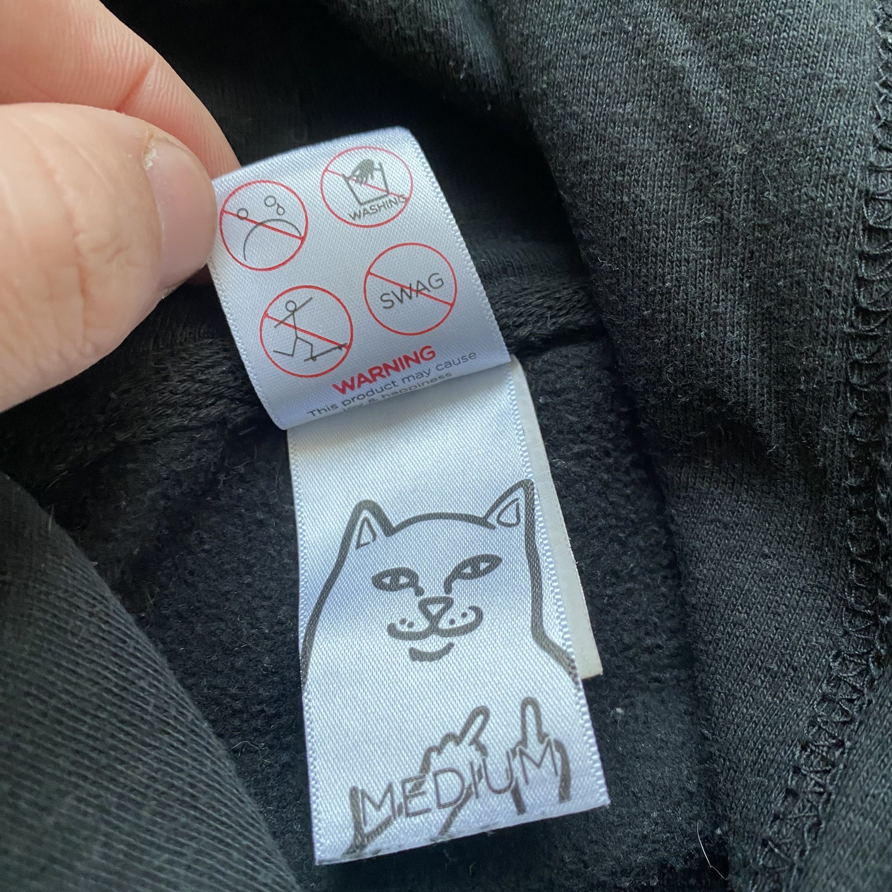 RIPNDIP Vintage Ripndip Logo Black Hoodie Cats art print Size US M / EU 48-50 / 2 - 8 Thumbnail