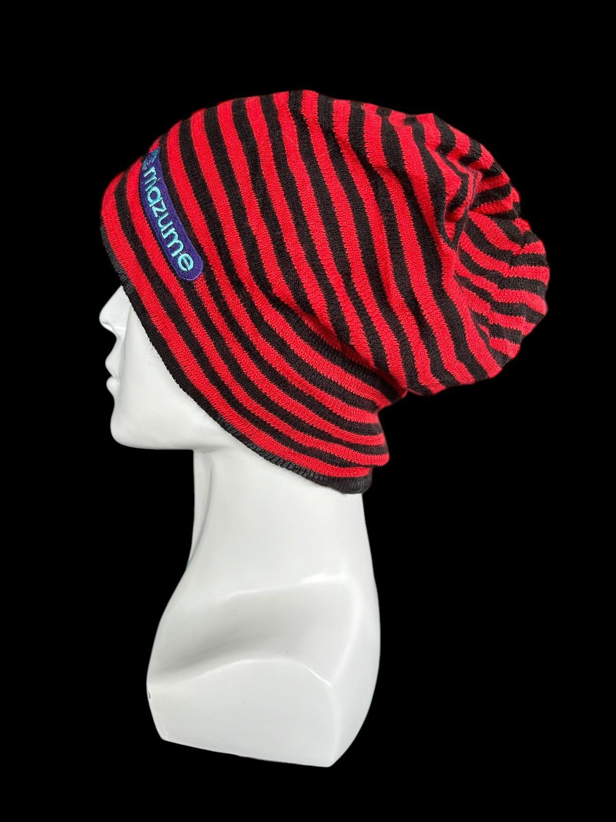 14th Addiction × If Six Was Nine × Japanese Brand Skull Punk Bondage Style Reversible Japanese mazume Beanie🎌☠️ Size ONE SIZE - 3 Thumbnail