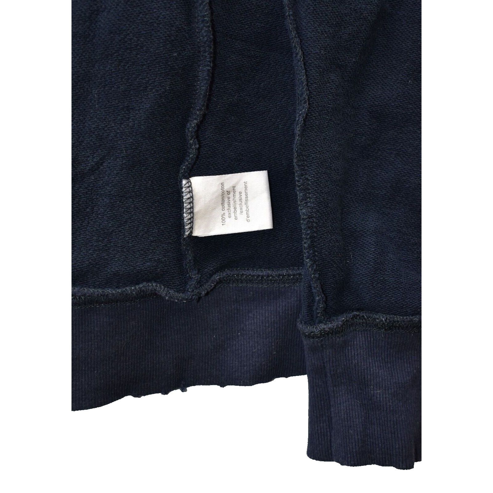 Pam & Gela NEW PAM & GELA Navy Cotton Lace Up Back Sweatshirt Size P Size S / US 4 / IT 40 - 5 Thumbnail