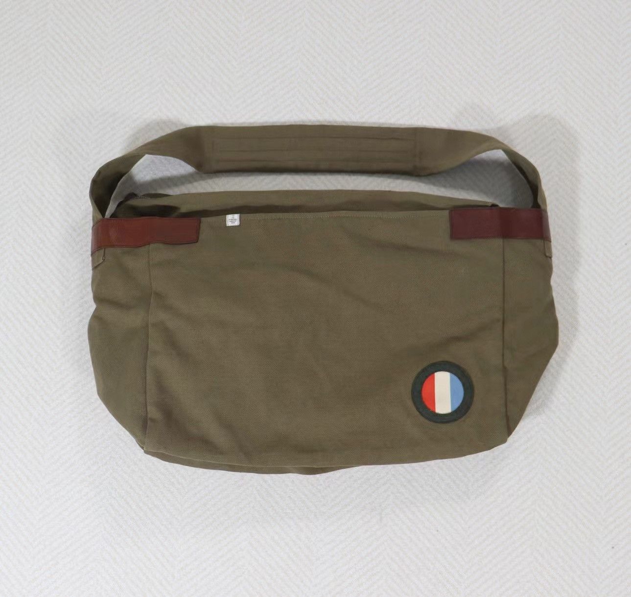 image of Visvim Ballistic Utilitarian Satchel Bag in Olive, Men's