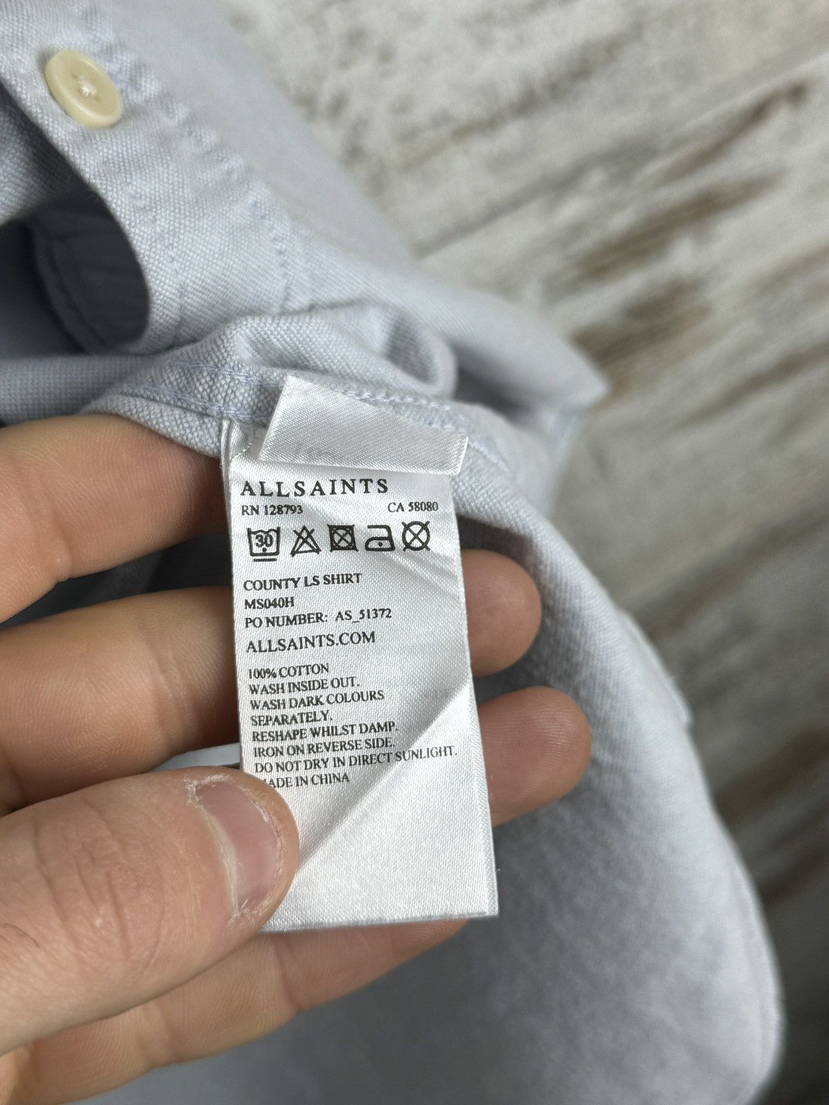 Allsaints Mens AllSaints COUNTY LS SHIRT button up crazy Hawaiian Size US L / EU 52-54 / 3 - 6 Thumbnail