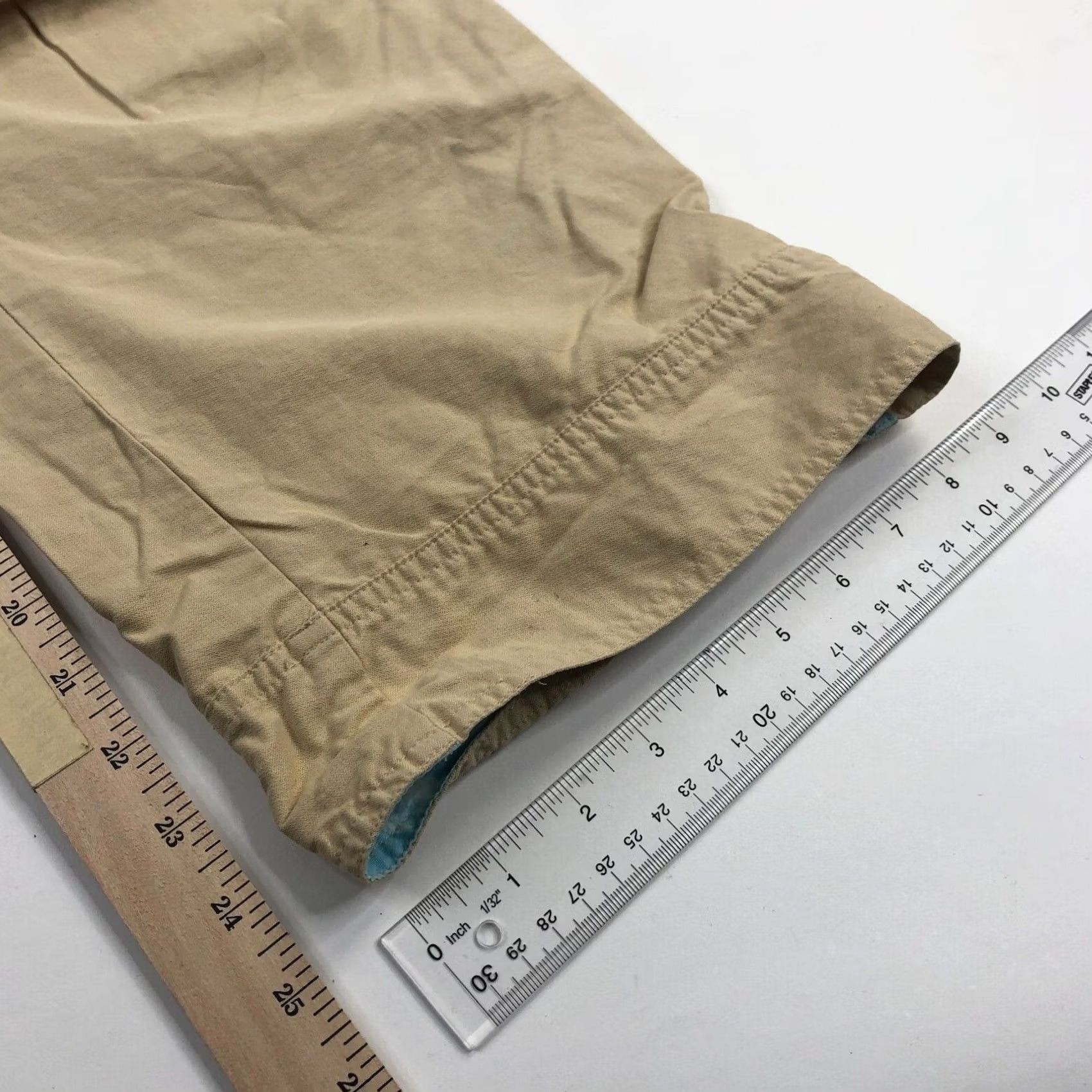 Vintage Horny Toad Pants Womens 6 31W 24.5L Capri Capice Tan Khaki Cotton #95433 Size 28" / US 6 / IT 42 - 3 Thumbnail