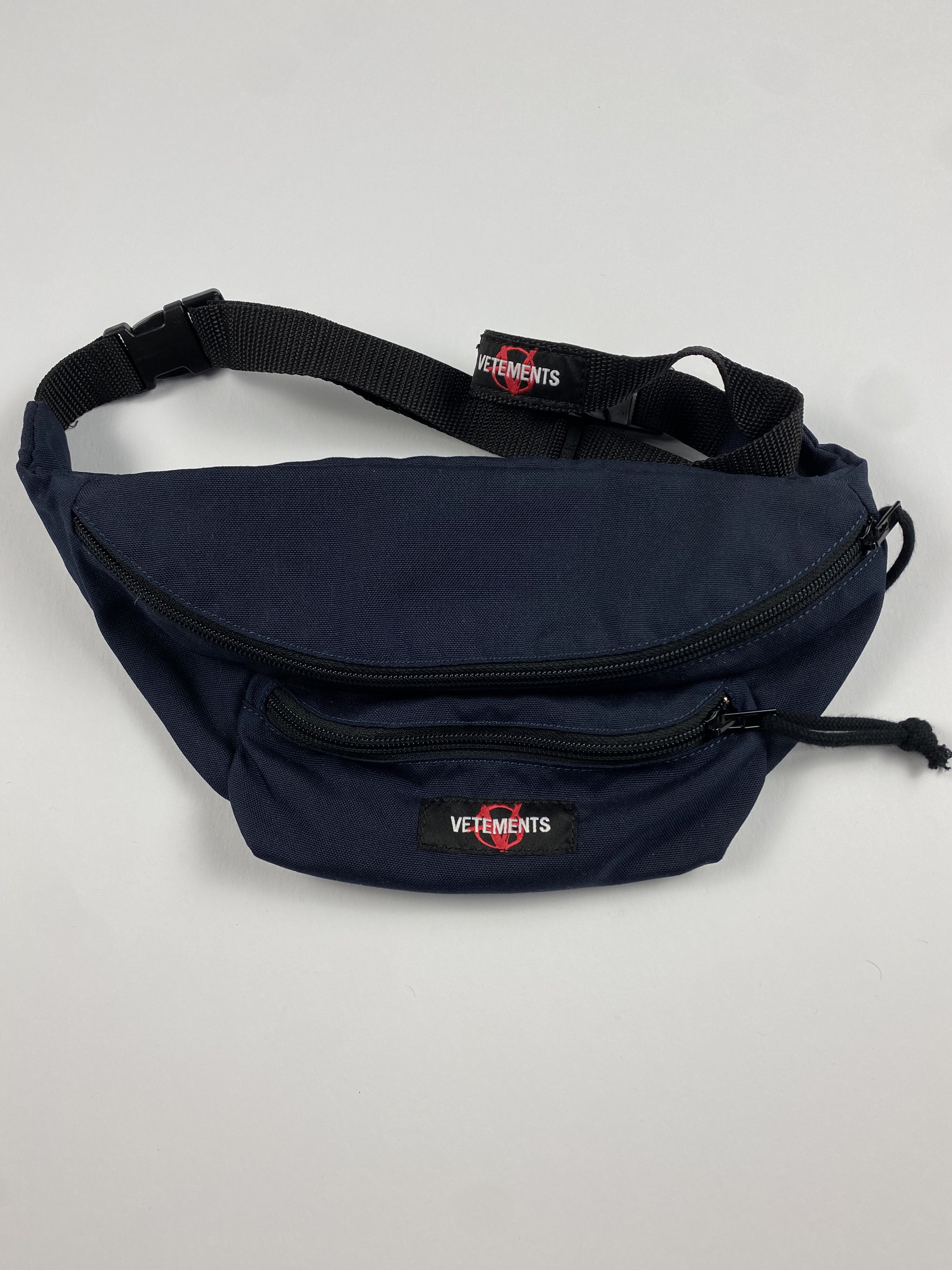 image of Vetements Anarchy Fanny Pack in Navy, Men's