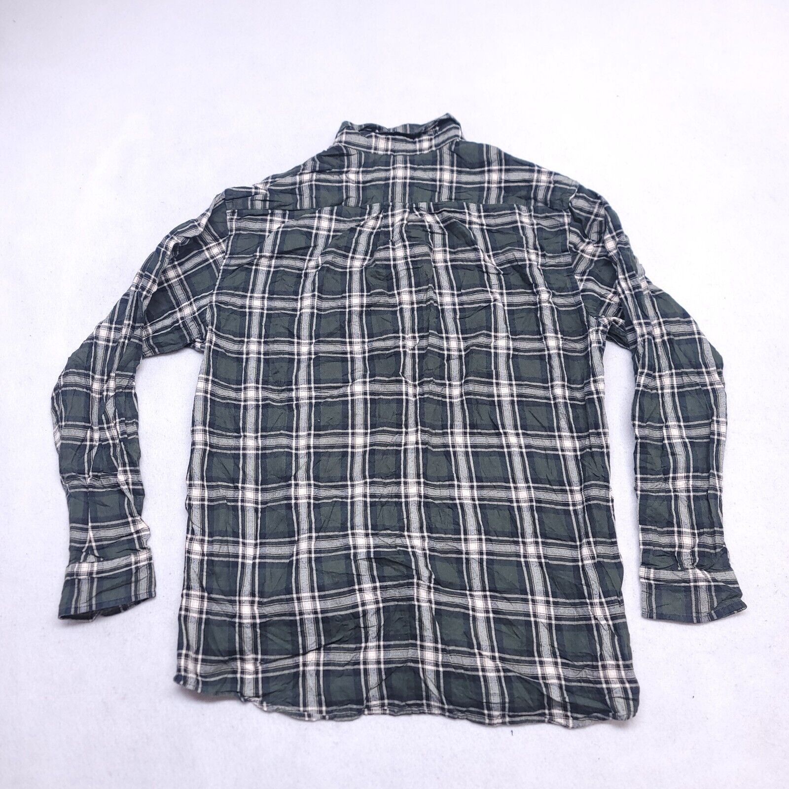 Roundtree & Yorke Roundtree & Yorke Tartan Flannel Shirt Mens Size M Green Size US M / EU 48-50 / 2 - 10 Thumbnail