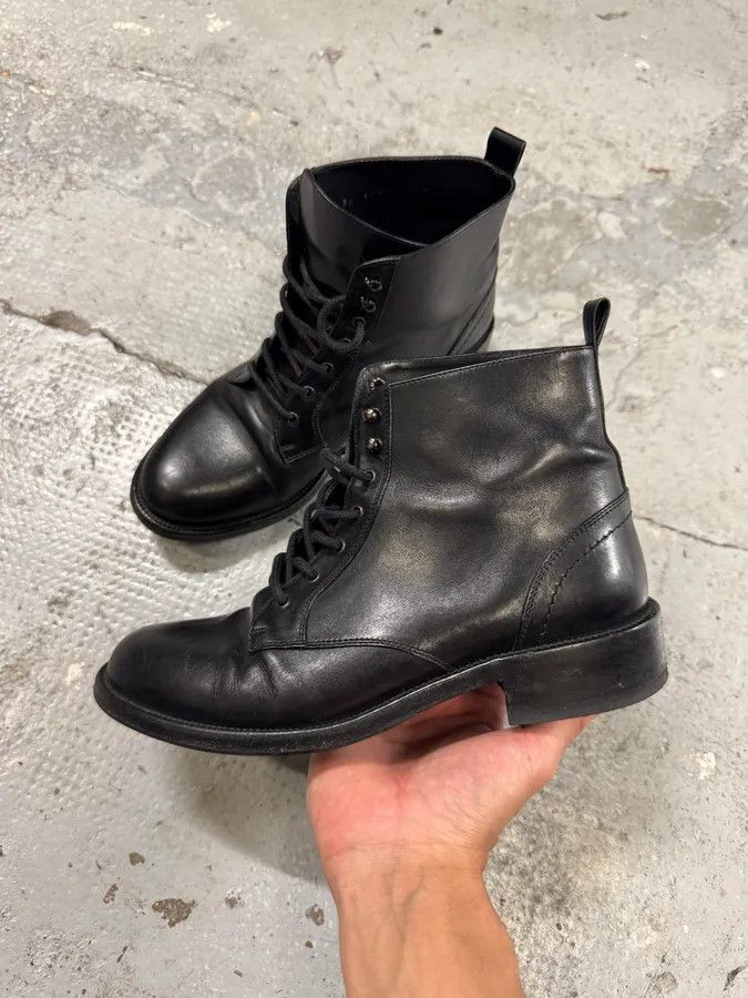 Yves Saint Laurent Saint Laurent Black Leather Boots Size US 5 / EU 37 - 3 Thumbnail