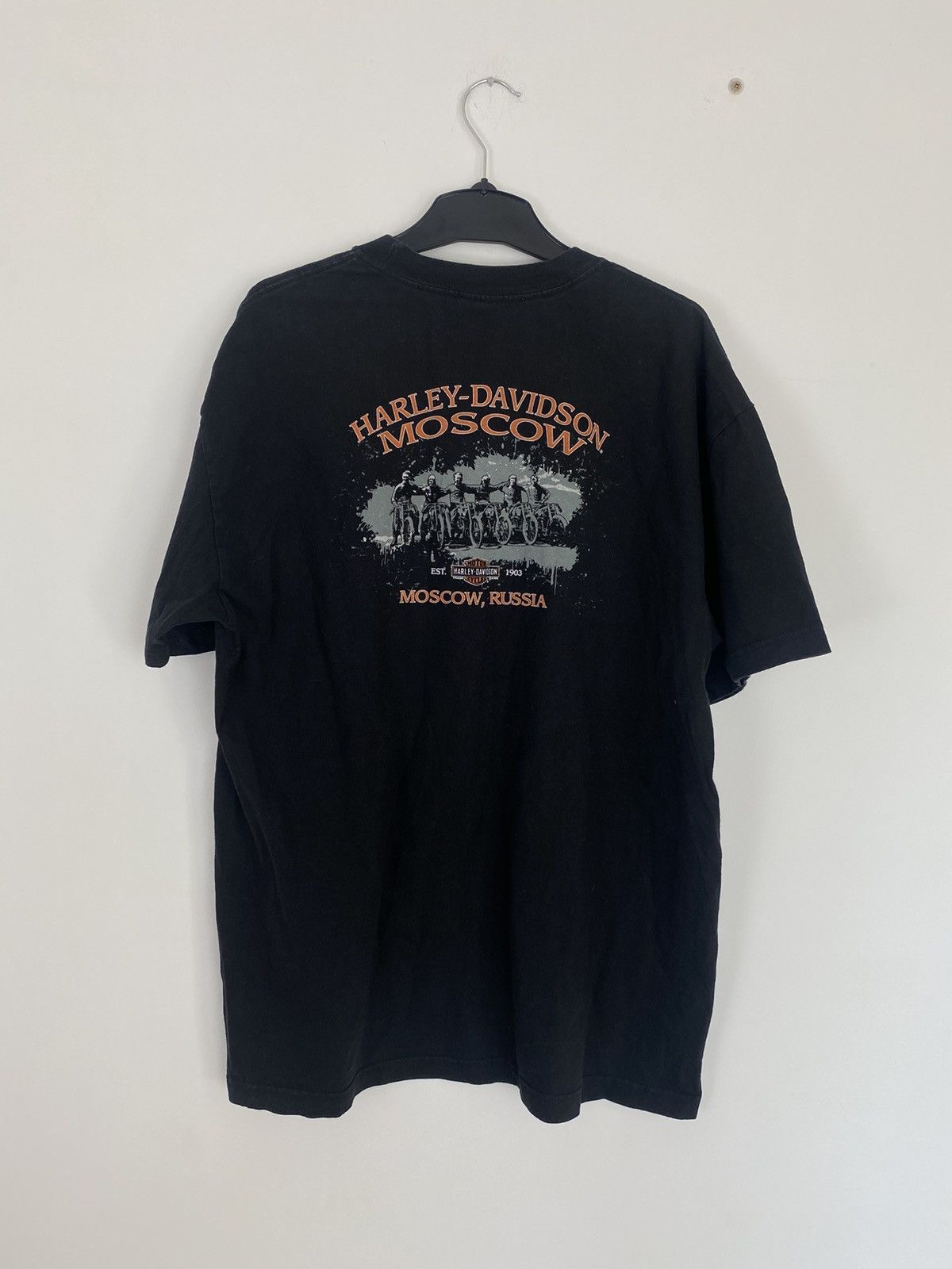 Band Tees Harley Davidson Moscow Russia XL Tee 2013 vintage t-shirt Size US XL / EU 56 / 4 - 10 Thumbnail