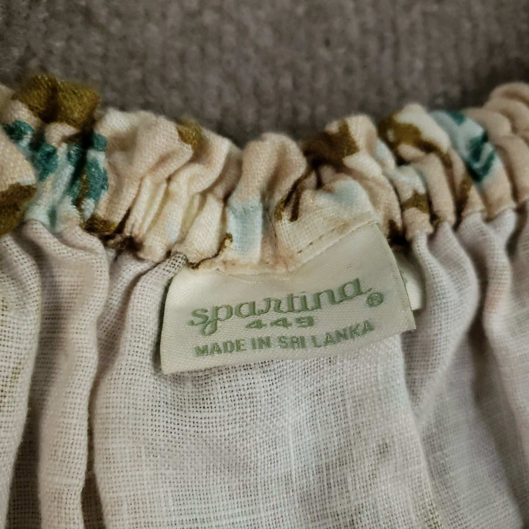 Vintage VINTAGE SPARTINA 449 Audrey Romper Shirt Womens XS Beige Linen Floral Puff Sleeve Adult XS Beige Florals 90s Womens Size 26" / US 2 / IT 38 - 7 Thumbnail