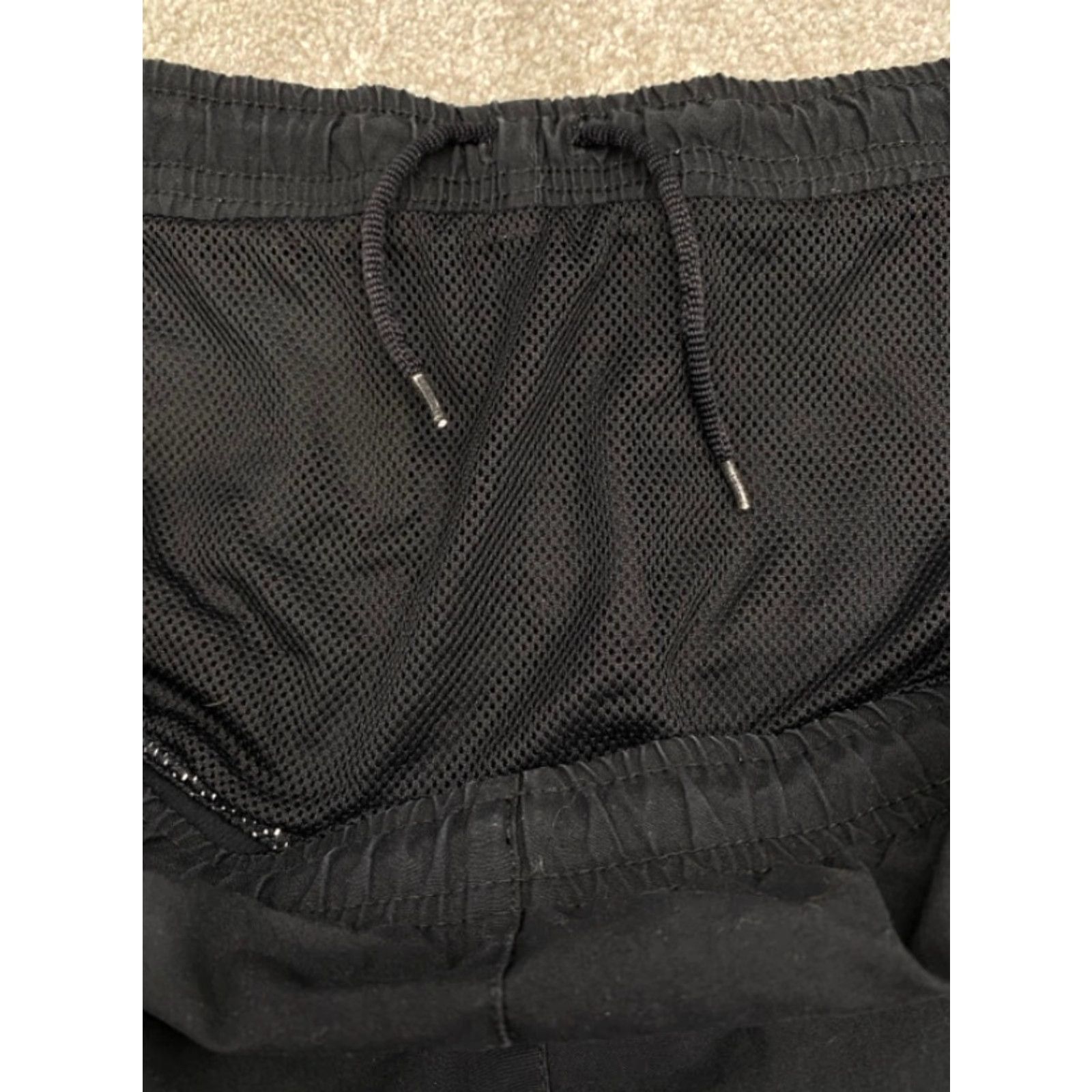 Nike Nike Shorts Men's L Black 36x11 Drawstring Elastic Waist Pockets 4699 Size US 36 / EU 52 - 5 Thumbnail