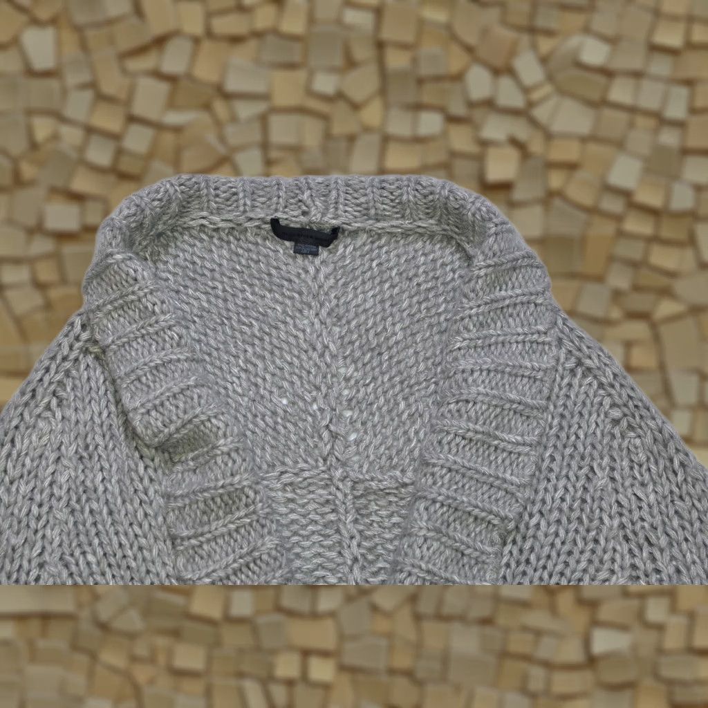 Alexander Wang Alexander Wang Designer Cardigan Sweater Wool Mohair Silk Chunky Knit Gray S Women XS? No Size S Size S / US 4 / IT 40 - 1 Thumbnail
