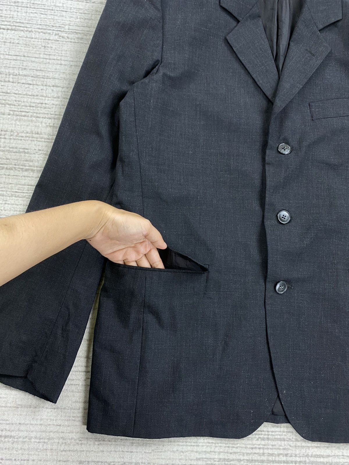 agnes b. 🔥 Agnes B. Made in France Black Blazer Jacket Size US M / EU 48-50 / 2 - 7 Thumbnail