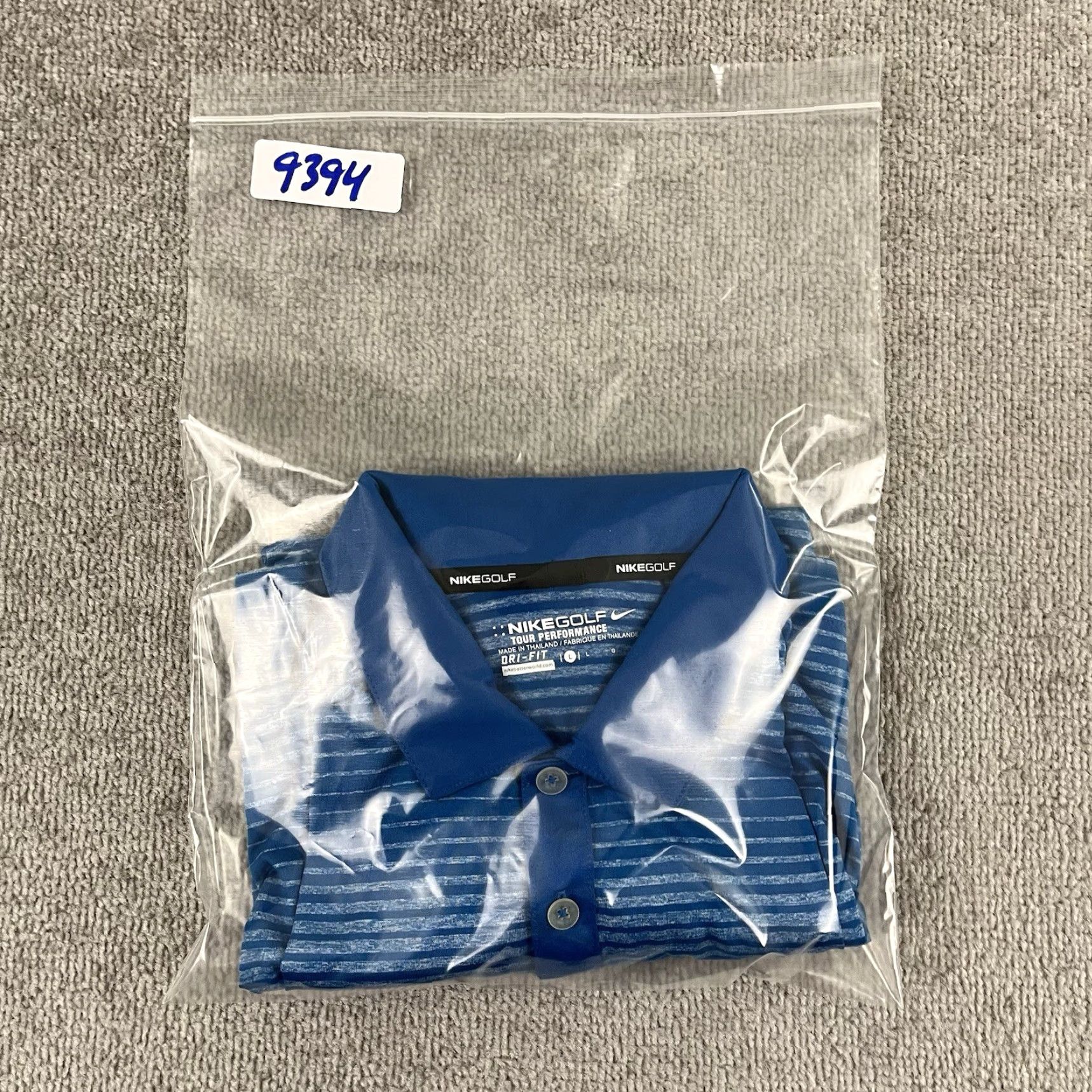 Nike Nike Polo Shirt Mens Large Blue Queenstown Harbor Golf Course Tour Performance Polo Mens Large Blue Nike Tour Performance Shirt Size US L / EU 52-54 / 3 - 8 Thumbnail
