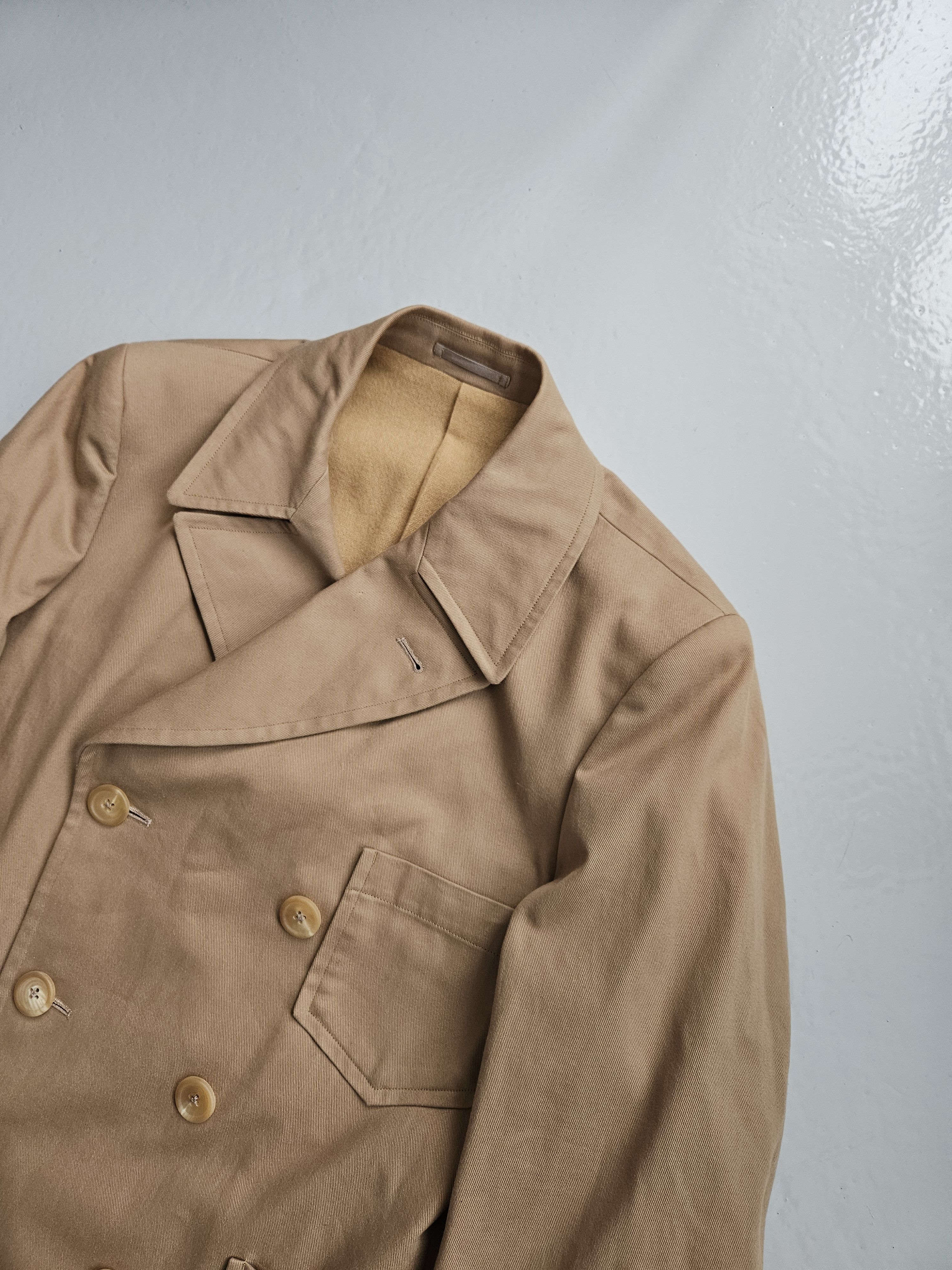 Y's for Men Yohji Yamamoto Y's double breasted reefer jacket peacoat Size US M / EU 48-50 / 2 - 4 Thumbnail