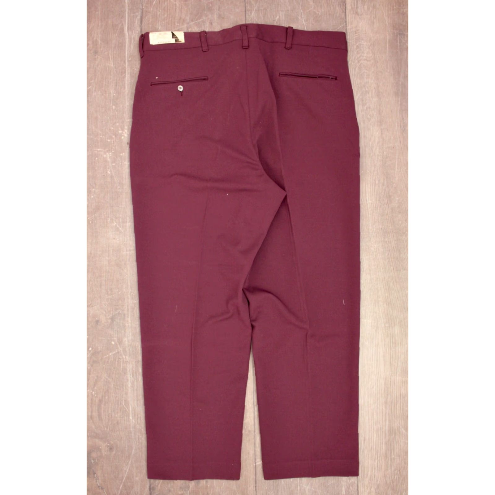 Vintage VINTAGE Men's VTG NOS 1970s Purple Polyester Pants Sz 38x28 70s Size US 38 / EU 54 - 3 Thumbnail