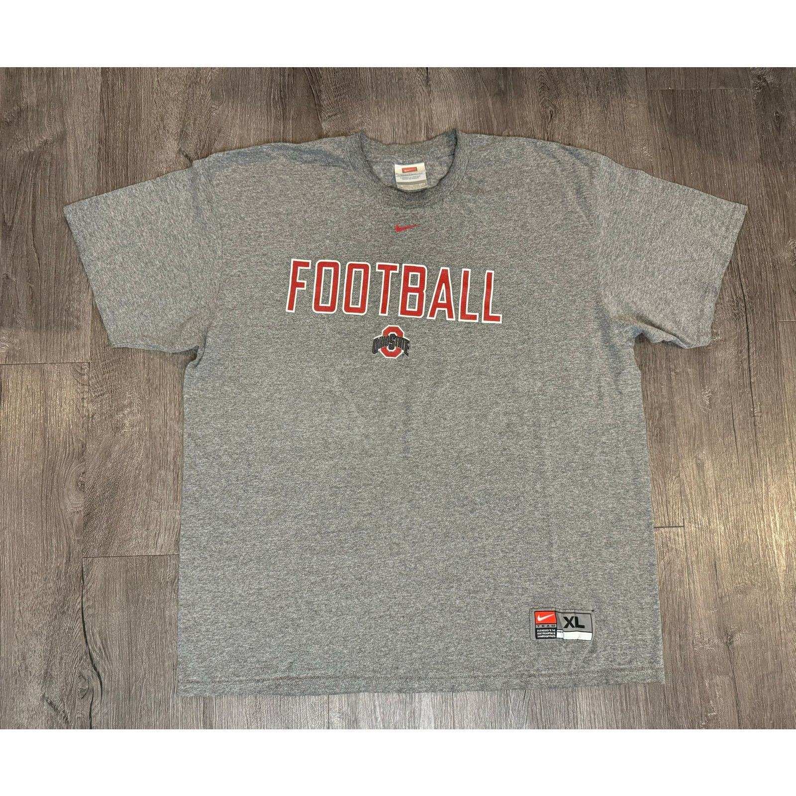 Nike Vintage Ohio State University Nike Team Football Gray Shirt Size US XL / EU 56 / 4 - 1 Thumbnail