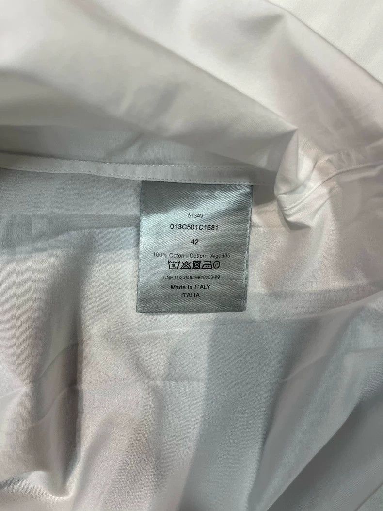 Dior Dior Blue CD letter embroidered white long-sleeved shirt Size US XS / EU 42 / 0 - 5 Thumbnail