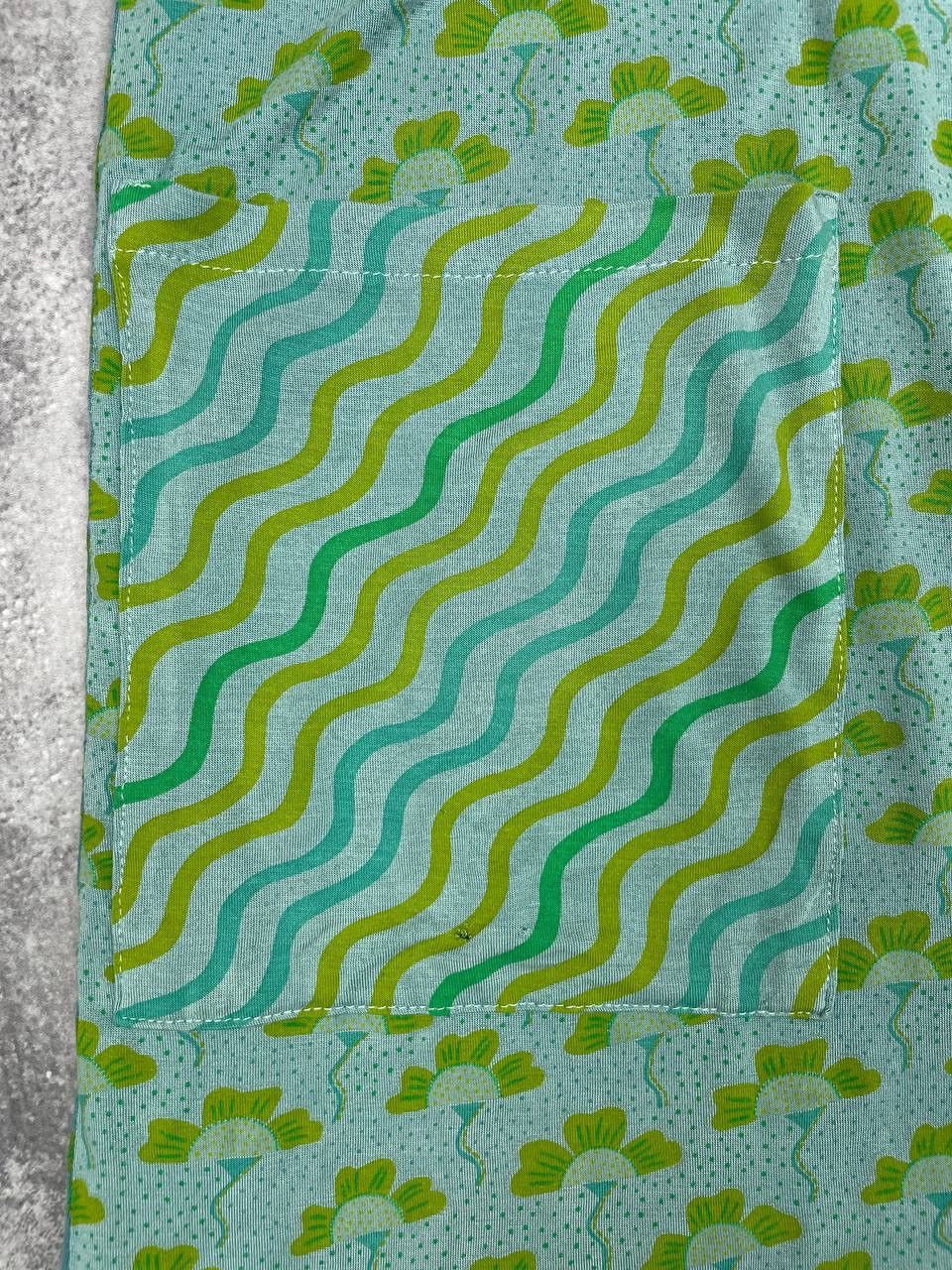 Gudrun Sjoden Gudrun Sjödén Women Dress Button Front Patterned Green Size XXL / US 16-18 / IT 52-54 - 5 Thumbnail