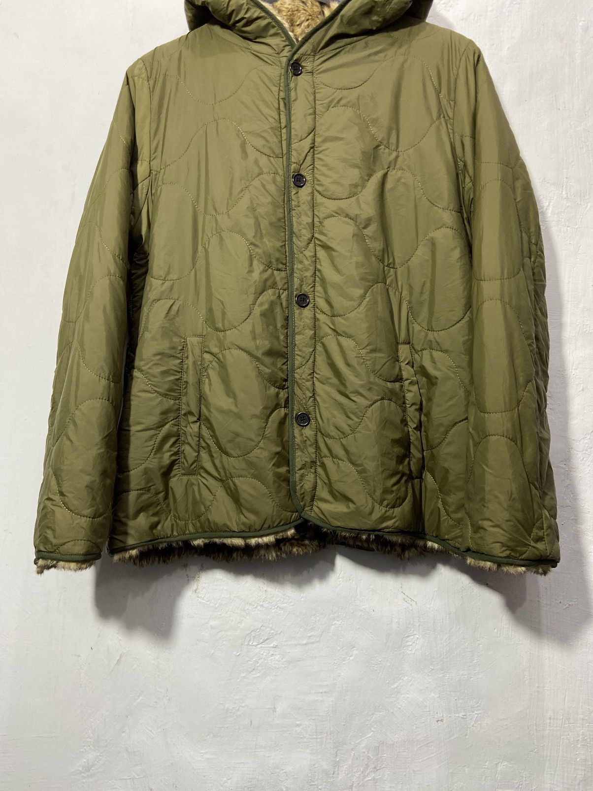 Zadig & Voltaire Zadig & Voltaire Green Fur Down Jacket Nylon Size US M / EU 48-50 / 2 - 5 Thumbnail