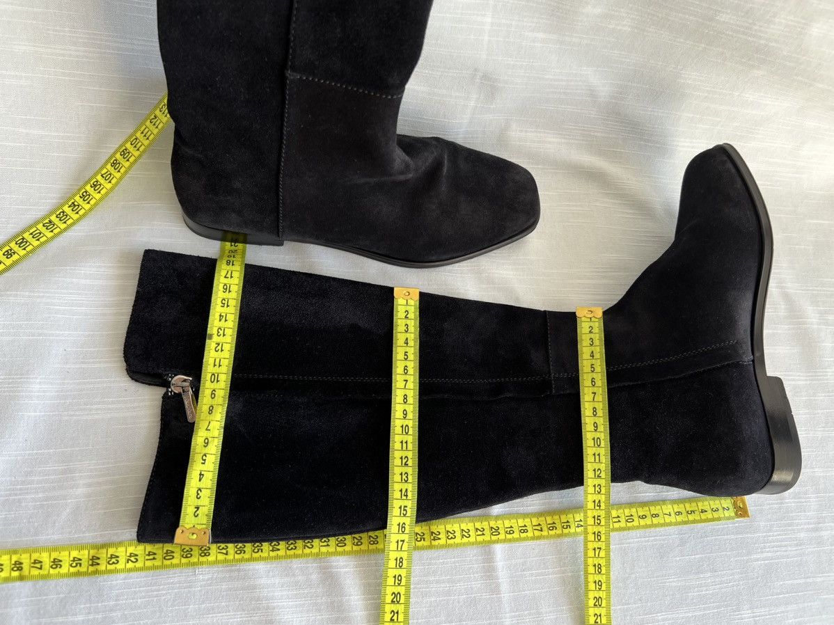 Max Mara Max Mara Suede Women's Knee-High Boots Black Size 38 Size US 8 / IT 38 - 15 Thumbnail