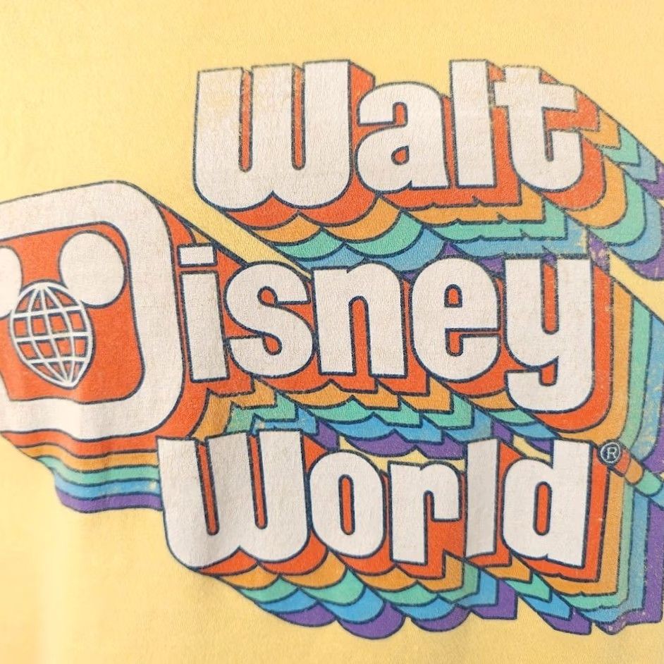 Disney Walt Disney World T Shirt Mens Size Small Yellow Retro Rainbow Disney Shirt Mens Small Yellow Rainbow Size US S / EU 44-46 / 1 - 3 Thumbnail