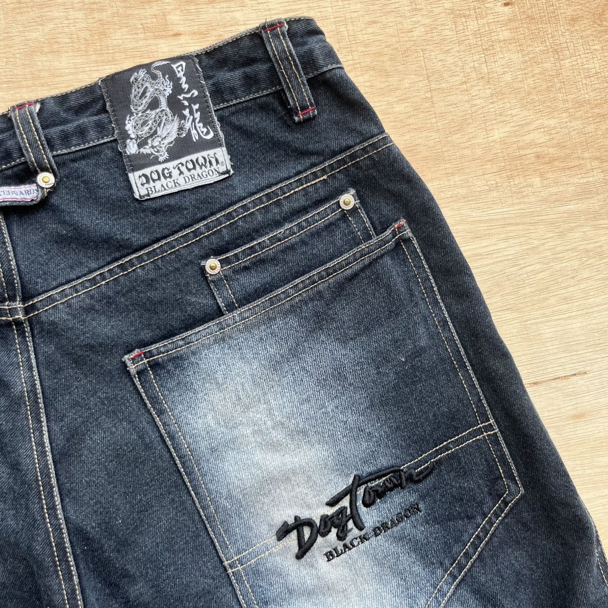 Dogtown DOGTOWN SKATEBOARDS BLACK DRAGON VINTAGE HIP HOP POEM Y2K Size US 34 / EU 50 - 4 Thumbnail