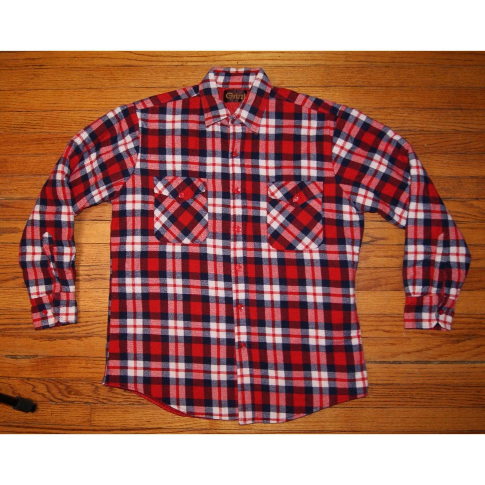Vintage Vtg Grizzly Jacket Mens M Lined Lumberjack Flannel Shirt Size US M / EU 48-50 / 2 - 3 Thumbnail