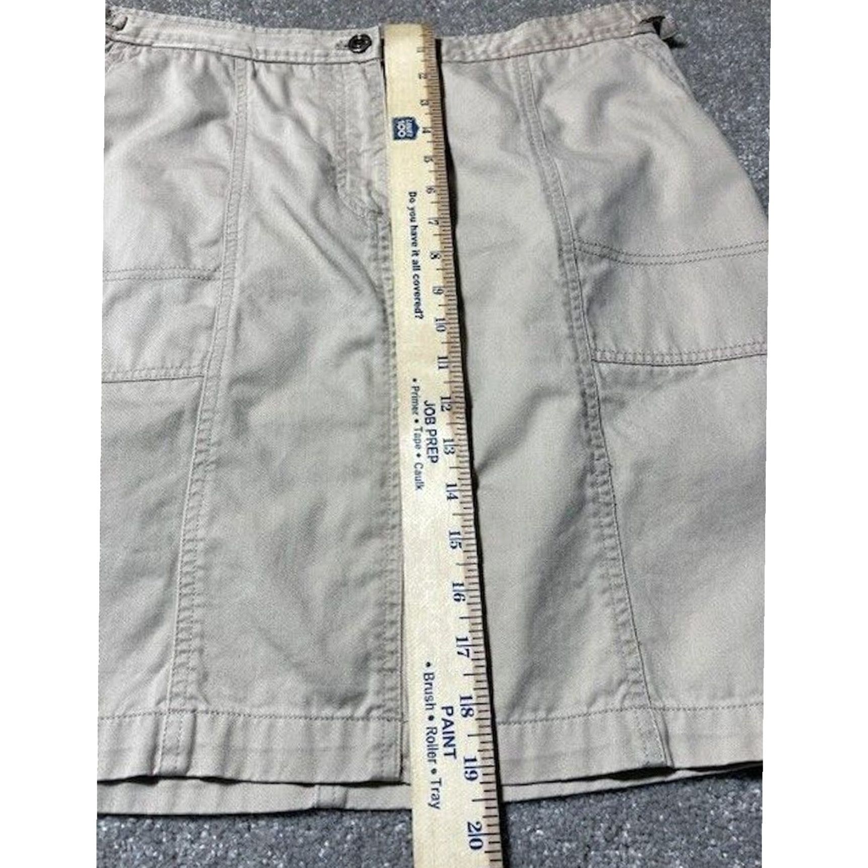 Ralph Lauren VINTAGE Lauren Ralph Lauren Skirt Chino 10 Preppy Old Money Country Club Women Short Pencil Zip Buckle Button Slit Cadets? Size 32" / US 10 / IT 46 - 4 Thumbnail