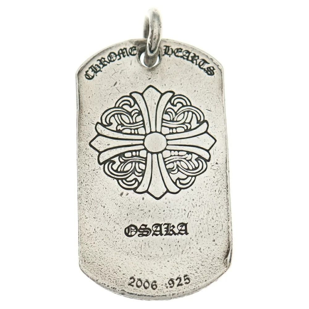 Chrome Hearts 🔥 CHROME HEARTS OSAKA LTD SCROLL LARGE DOG TAG Size ONE SIZE - 2 Thumbnail