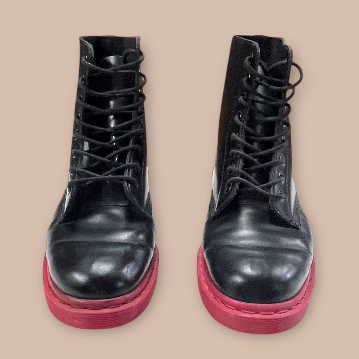 Dr. Martens Dr. Martens® 1460 8 eyelets Black and Red Boots Size US 10 / EU 43 - 8 Thumbnail
