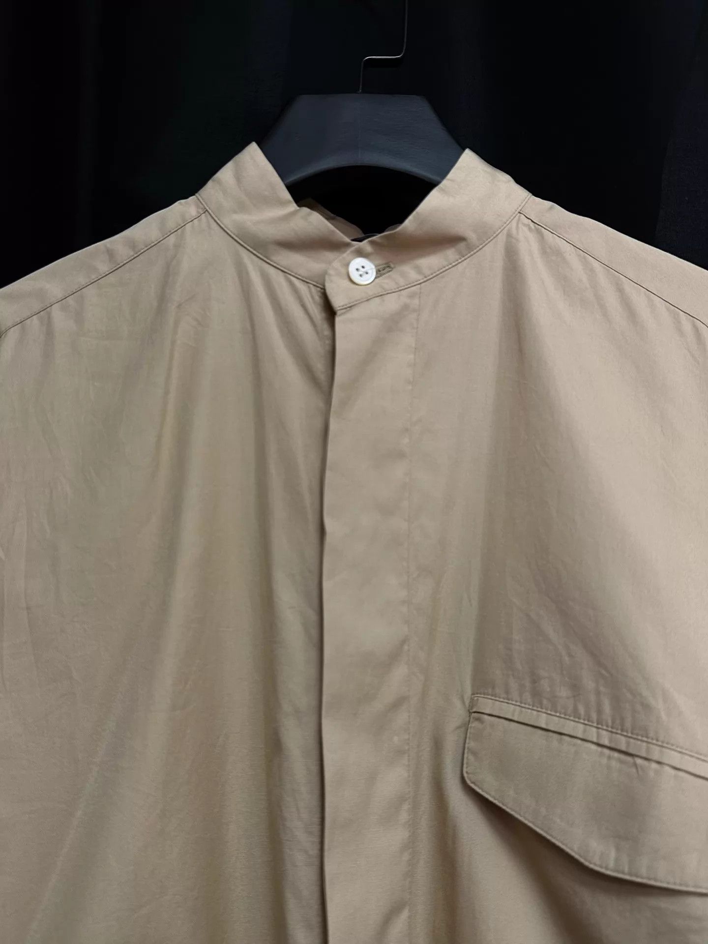 Issey Miyake Issey Miyake '80s Light Chestnut Unisex Collared Shirt Size US M / EU 48-50 / 2 - 6 Thumbnail