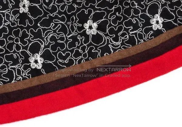 Comme des Garcons Comme Des Garcons size M Black Retro Embroidered Floral Sk Size 22" - 6 Thumbnail