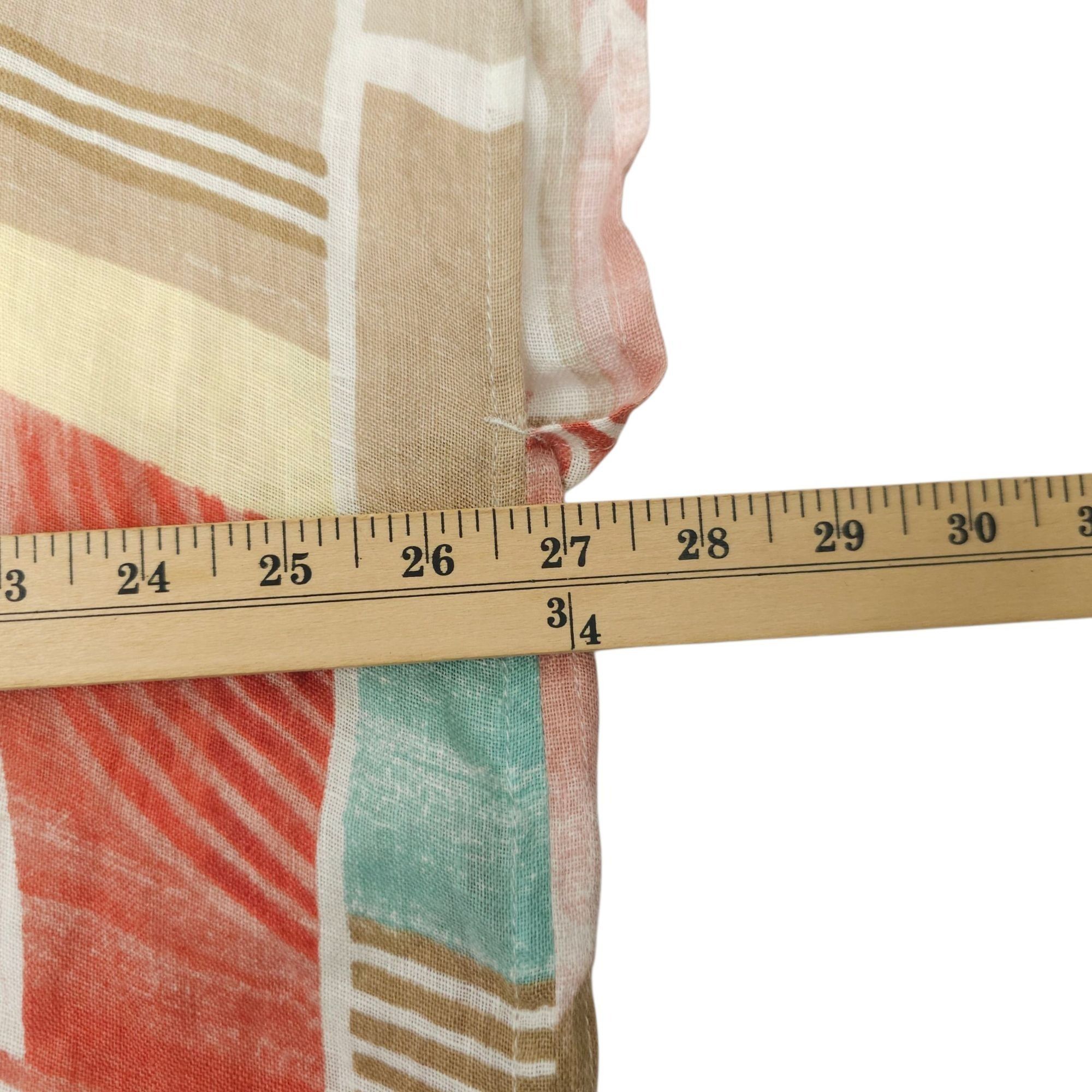 Chicos Chicos Linen Poncho Blouse Womens Size S/M Geometric Keyhole Size S / US 4 / IT 40 - 15 Thumbnail