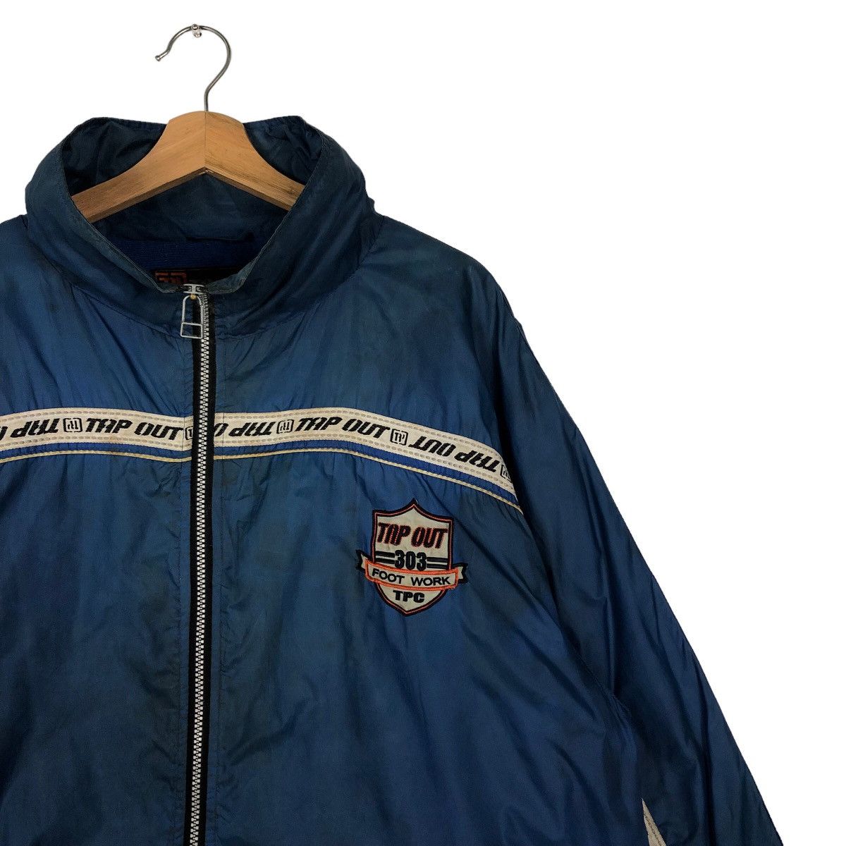 Hysteric Glamour 🔥Vintage Windbreaker Tap Out Striped Big Logo Spell Out Size US M / EU 48-50 / 2 - 5 Thumbnail