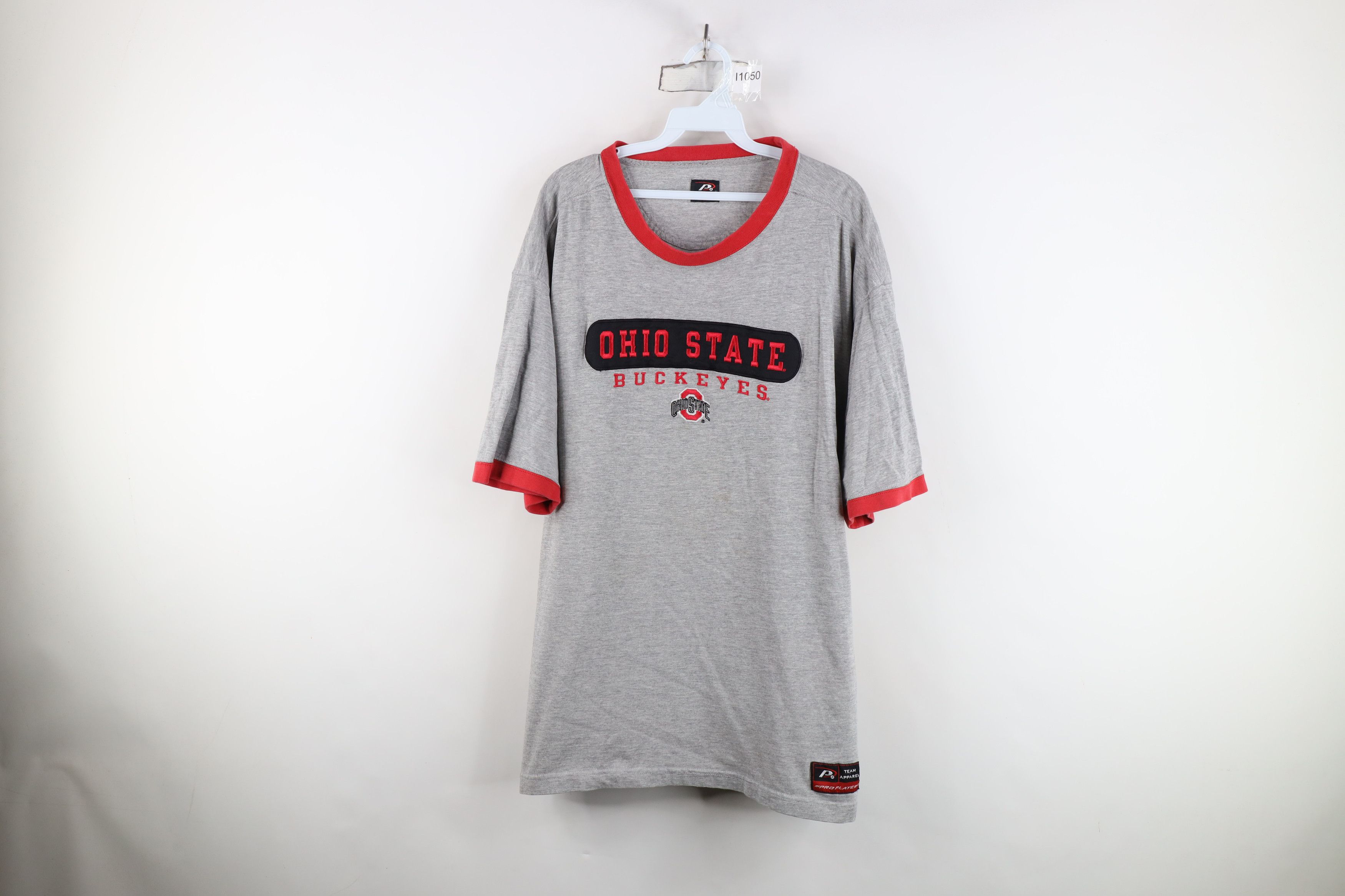 Vintage Vintage 90s Y2K Ohio State University Ringer T-Shirt Gray Size US XL / EU 56 / 4 - 1 Thumbnail