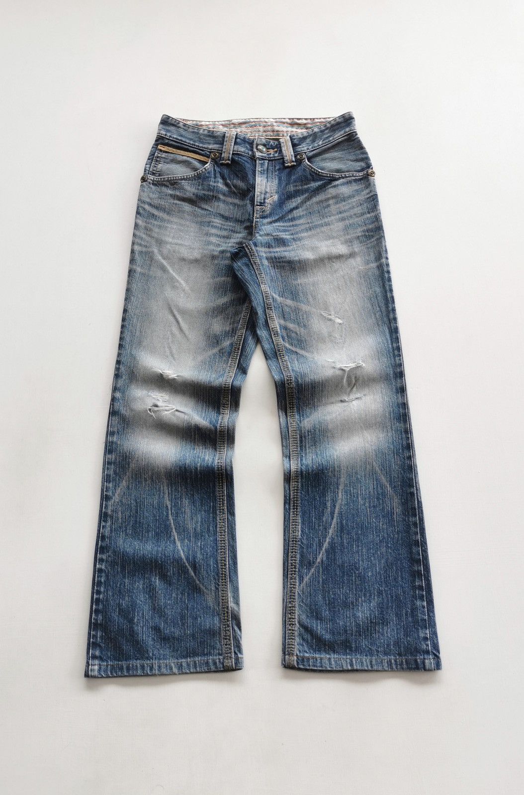 Edwin Edwin 441XVS Bootcut Distressed Jeans Size US 29 - 1 Thumbnail