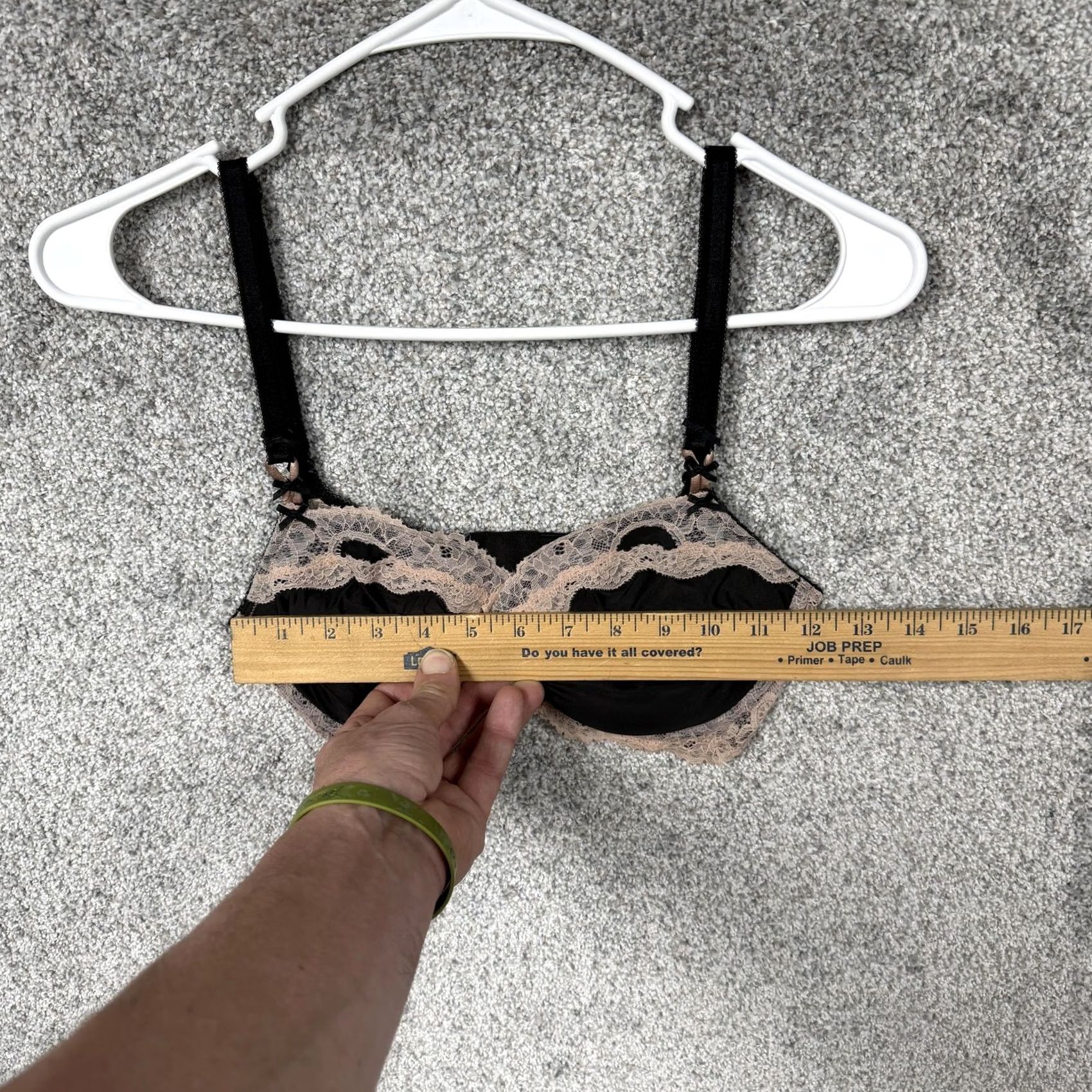 Victoria's Secret Victoria's Secret Dream Angels Lined Demi Bra 32DD Dark Coquette Feminine Lace Balconette Women XX Size ONE SIZE - 4 Thumbnail