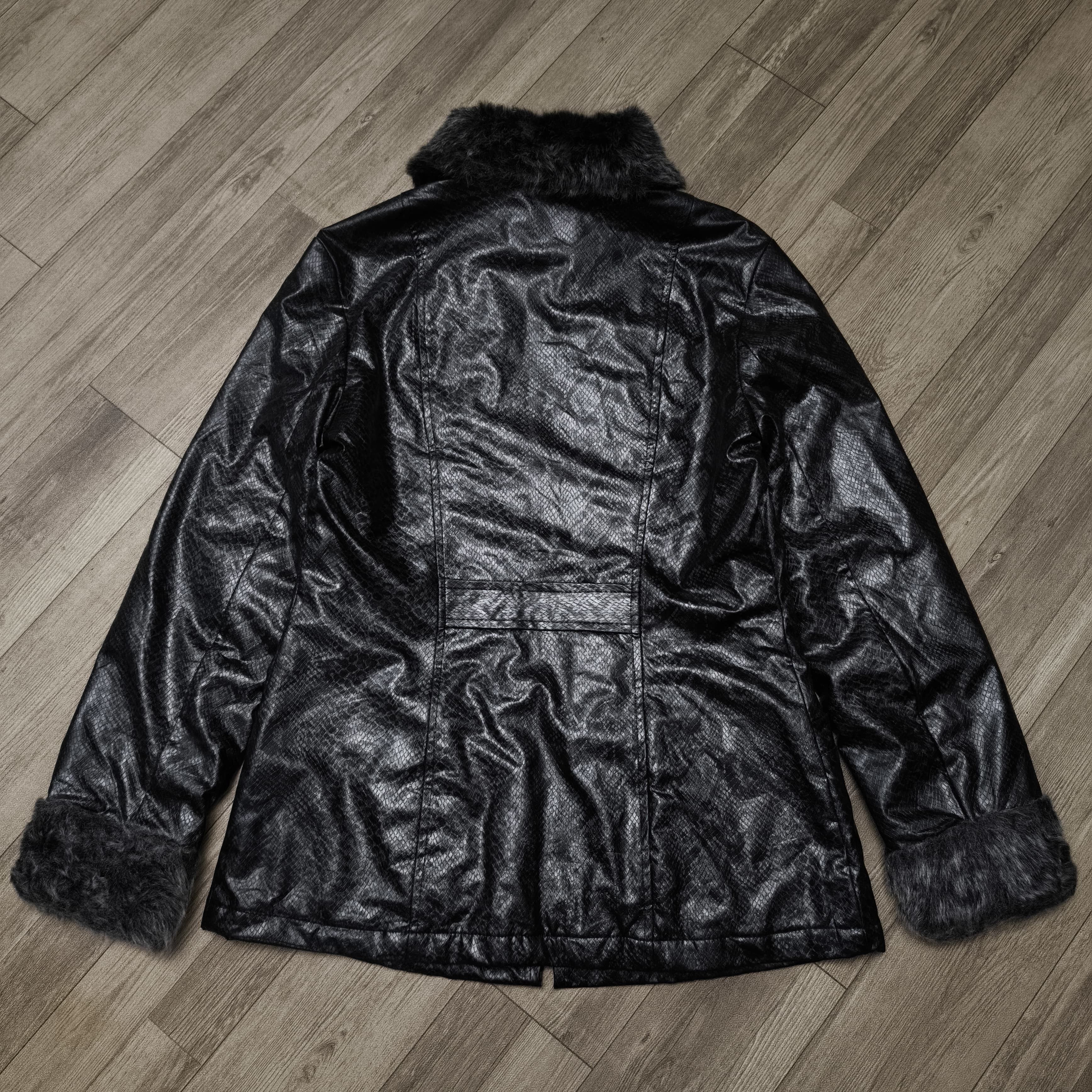 Tornado Mart Designer's Label Fur Collar Snake Pattern Jacket Size US M / EU 48-50 / 2 - 10 Thumbnail