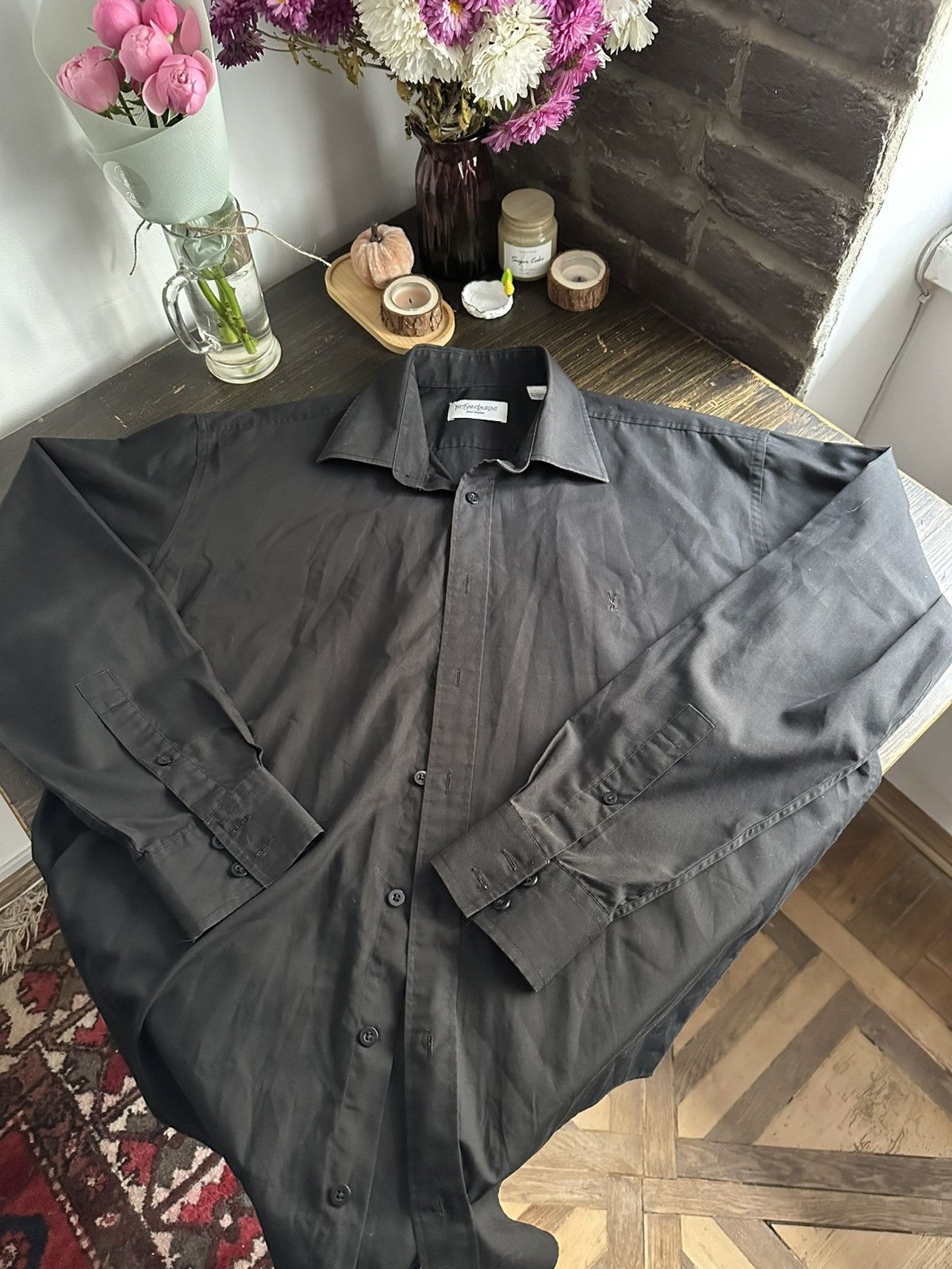 Yves Saint Laurent Vintage Yves Saint Lauren shirt Size US L / EU 52-54 / 3 - 1 Thumbnail