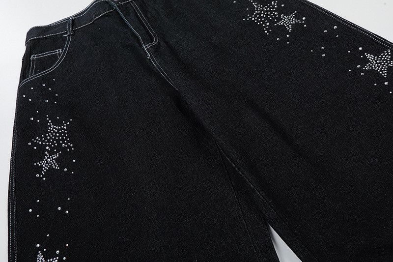 Japanese Brand Retro rhinestone washed distressed straight denim shorts Size US 32 / EU 48 - 5 Thumbnail