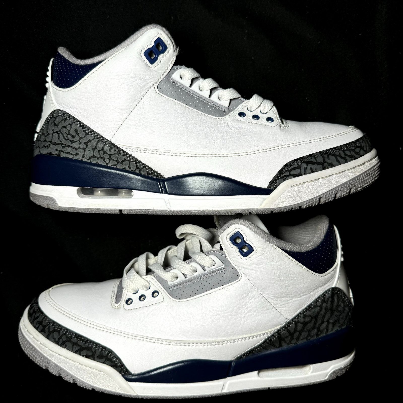 Jordan Brand × Nike Size 8.5 - Nike Air Jordan 3 Retro Midnight Navy Men's Shoes Size US 8.5 / EU 41-42 - 2 Thumbnail