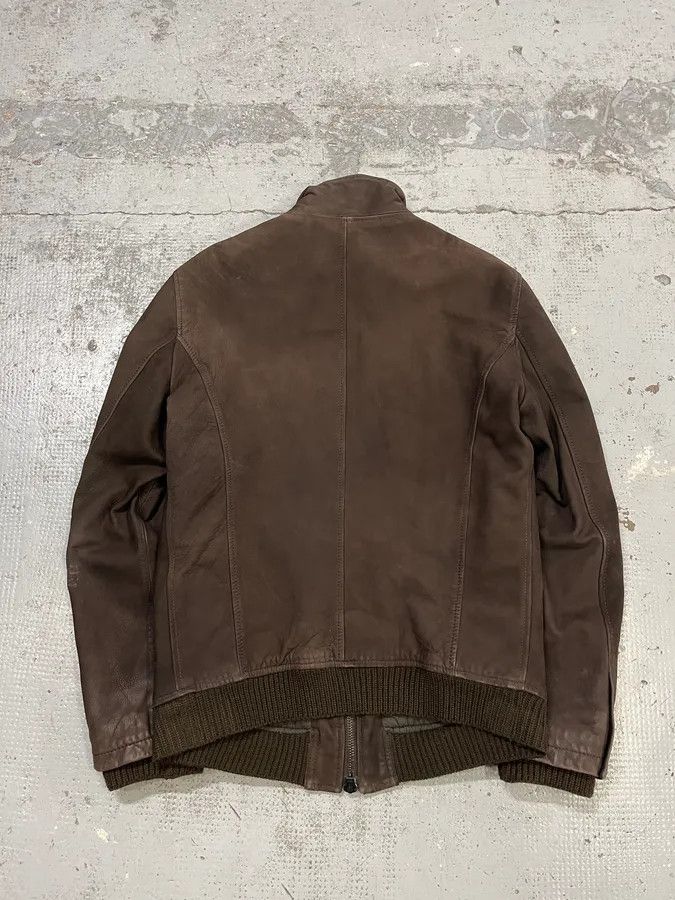 Emporio Armani AW2012 Emporio Armani Brown Leather Jacket Size US L / EU 52-54 / 3 - 7 Thumbnail