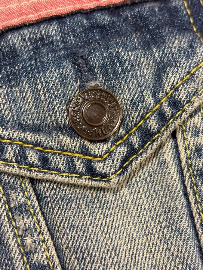 Polo Ralph Lauren 2000s Ralph Lauren USA Flag Blue Denim Vest Jacket Size S / US 4 / IT 40 - 8 Thumbnail