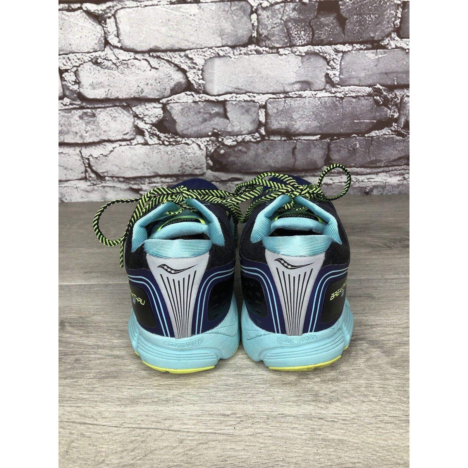 Saucony Saucony Breakthru 2 S10304-2 Purple Blue Yellow Running Shoe Size US 9.5 / IT 39.5 - 4 Thumbnail