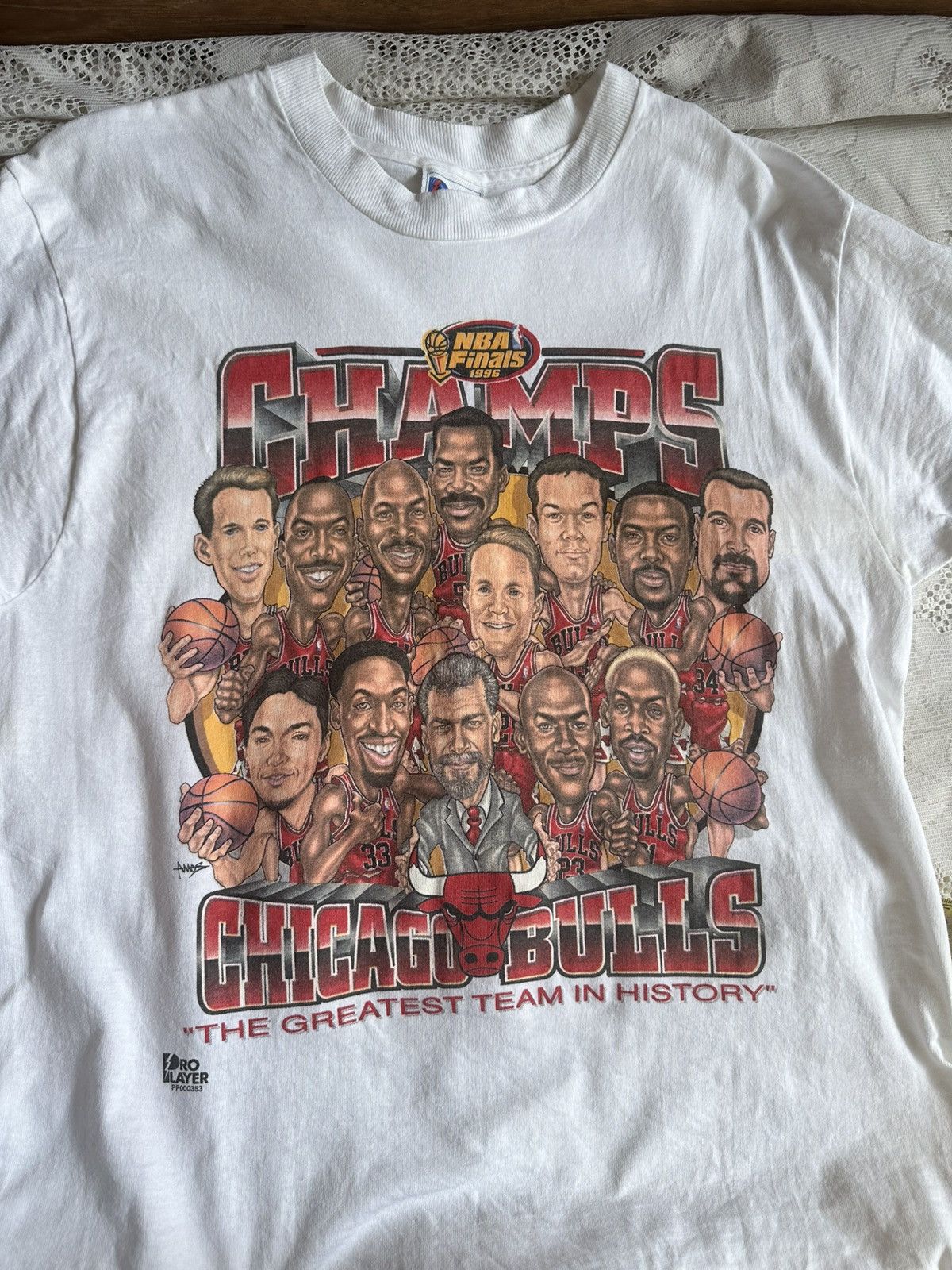 NBA × Pro Player × Vintage Vintage Chicago Bulls Championship Size US L / EU 52-54 / 3 - 1 Thumbnail