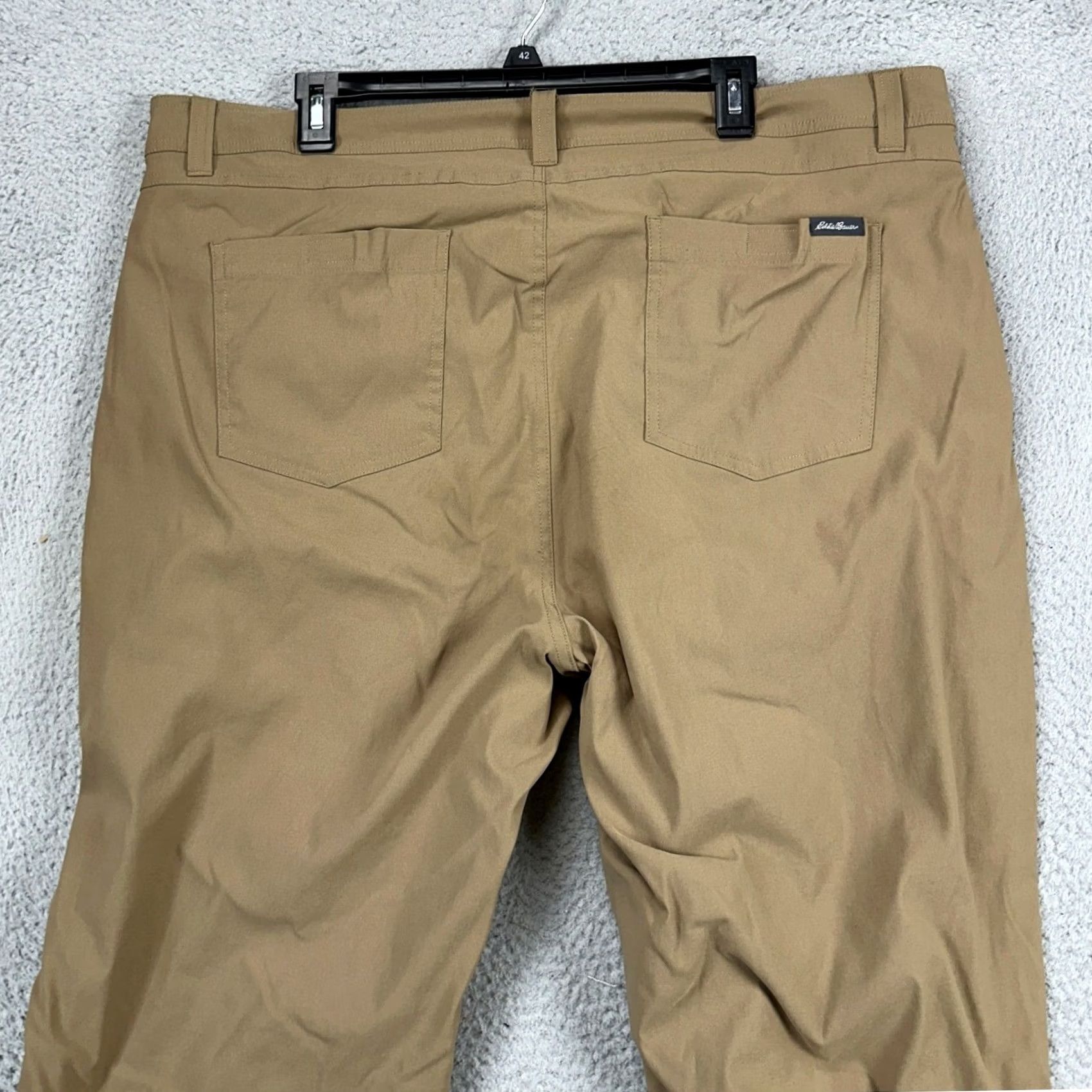 Eddie Bauer Eddie Bauer Men Fleece Lined Pants Cargo Pockets Hiking Stretch Outdoor 40X32 Tan Brown Corded Front Pocket Casual Travel Pants Mens Size US 40 / EU 56 - 3 Thumbnail