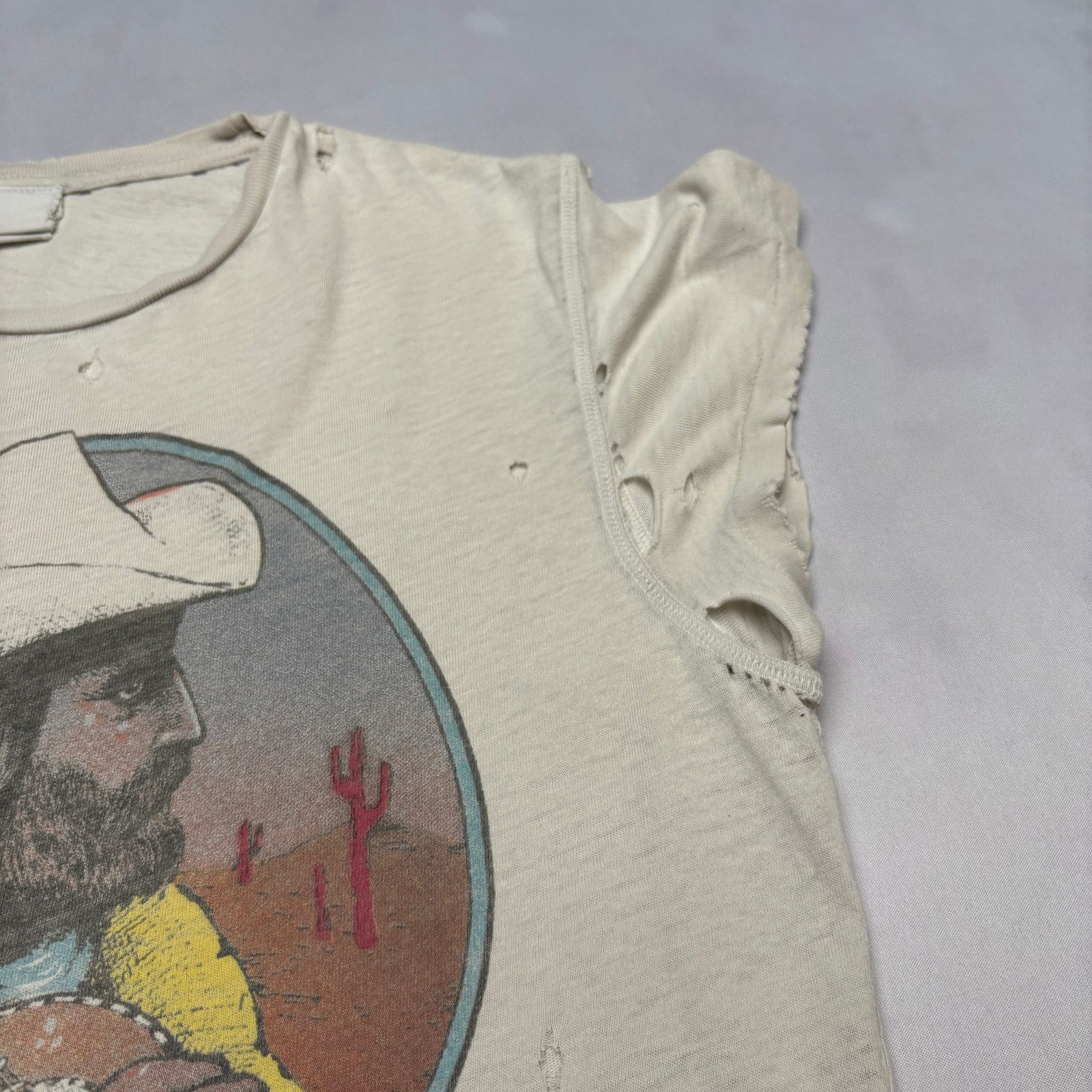 MadeWorn Madeworn Willie Nelson Distressed Retro Shirt XS Country Size US XS / EU 42 / 0 - 8 Thumbnail