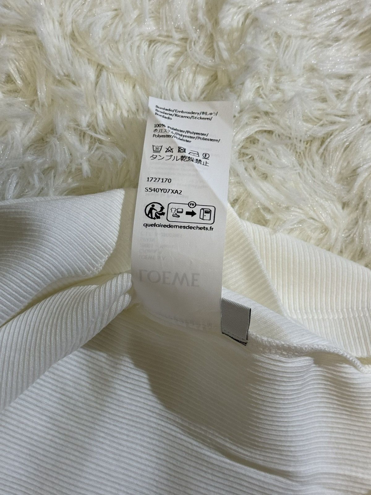 Loewe Loewe white crop top Size S / US 4 / IT 40 - 5 Thumbnail
