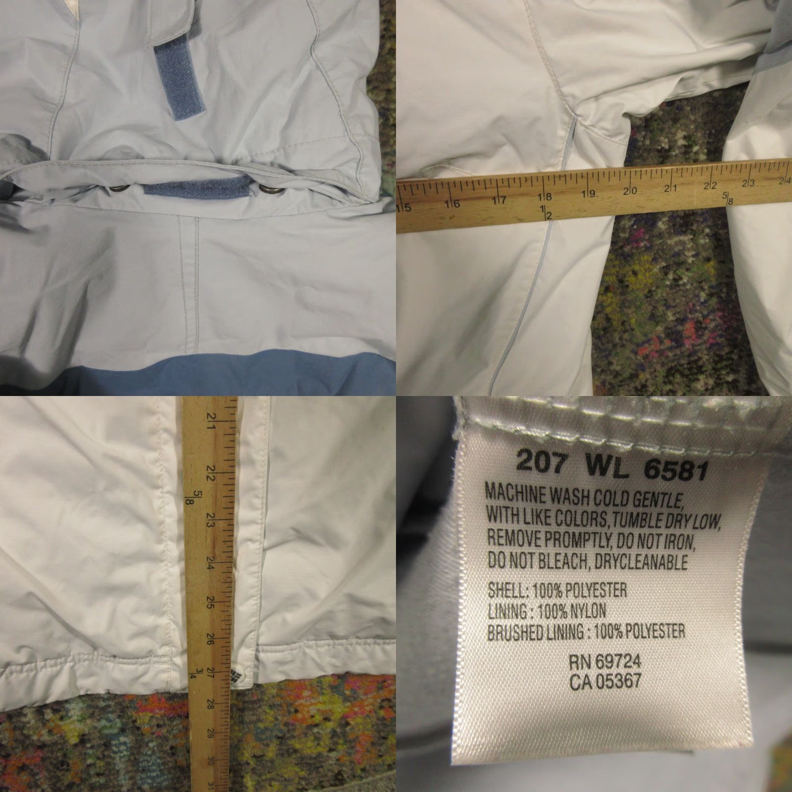 Vintage Columbia 3 in 1 Jacket Womens S White Removable hood Fleece Jacket Liner Patch Size S / US 4 / IT 40 - 9 Thumbnail
