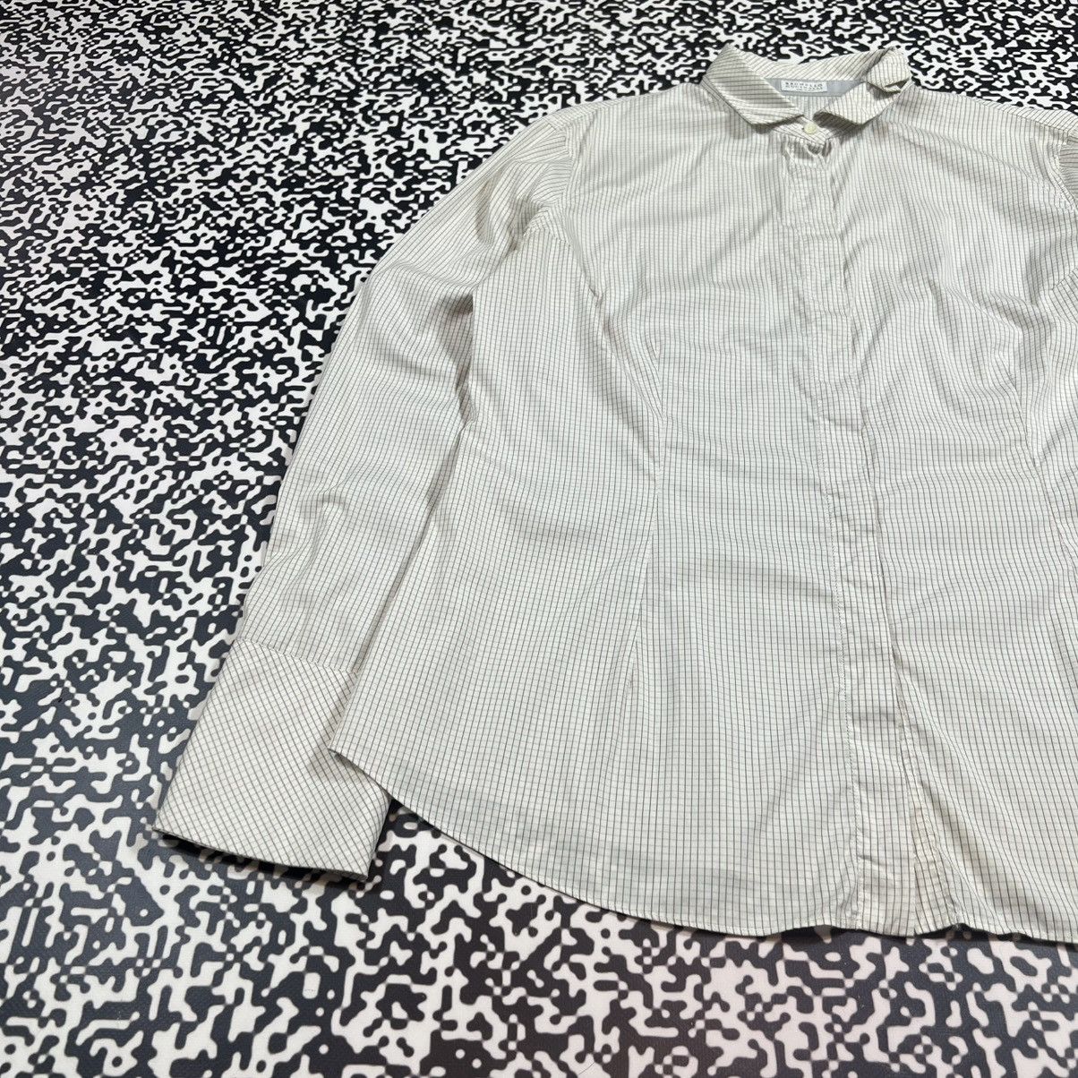 Brunello Cucinelli Vintage Y2K Brunello Cucinelli Luxury Retro Checked Shirt Size XL / US 12-14 / IT 48-50 - 5 Thumbnail